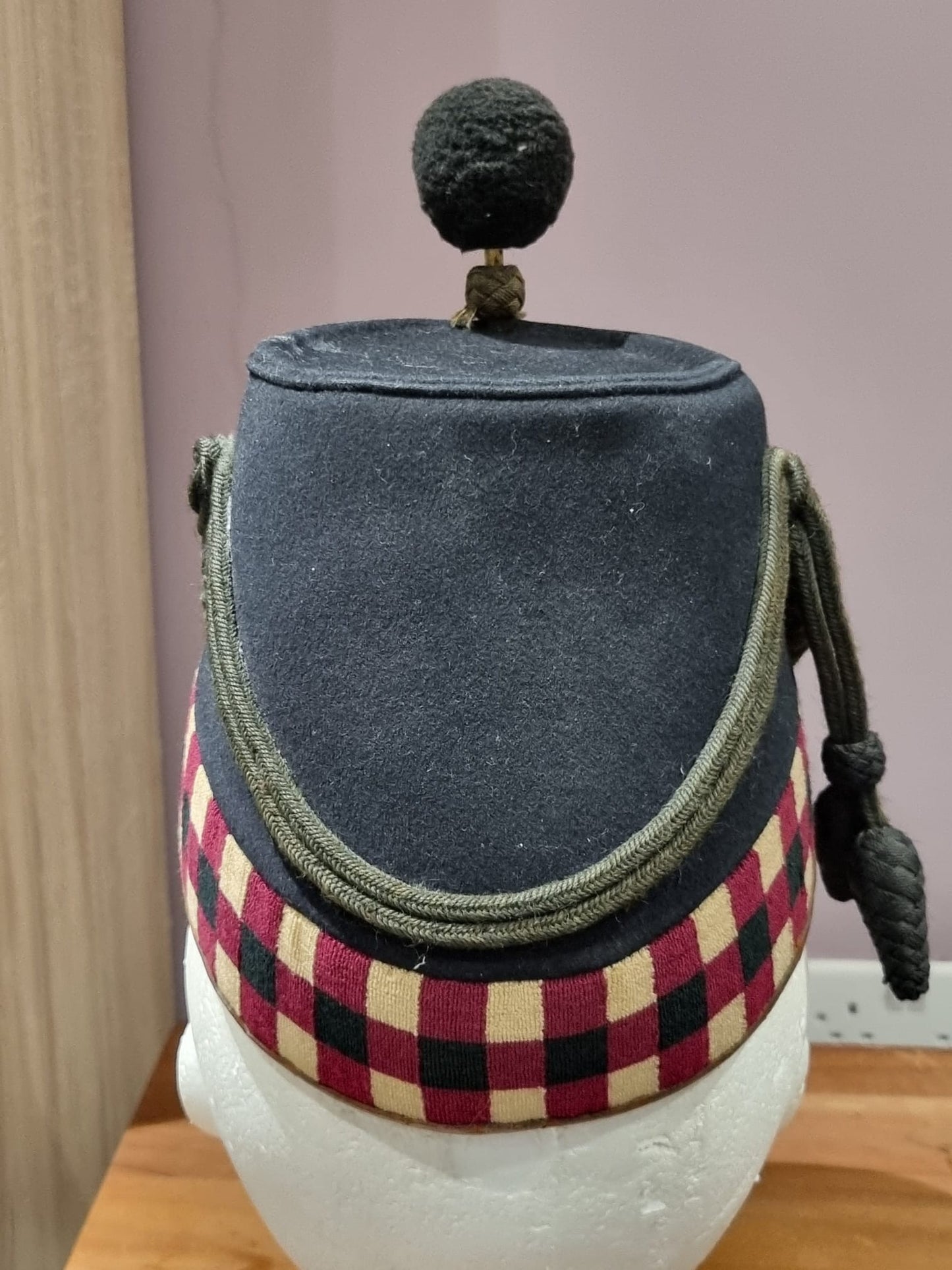 SOLD! Pre WW1 British Highland Light Infantry Officer’s Shako, Dated 1902