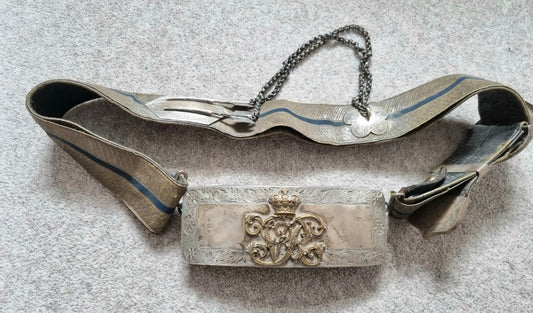 SOLD! Fantastic Victorian British Army Solid Silver Dress Crossbelt & Pouch