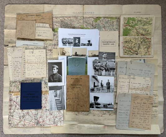 SOLD! Historically significant RFC Logbook Group to South African Pilot, Lieutenant John Arnold Spilhaus (KIA), 70 Squadron