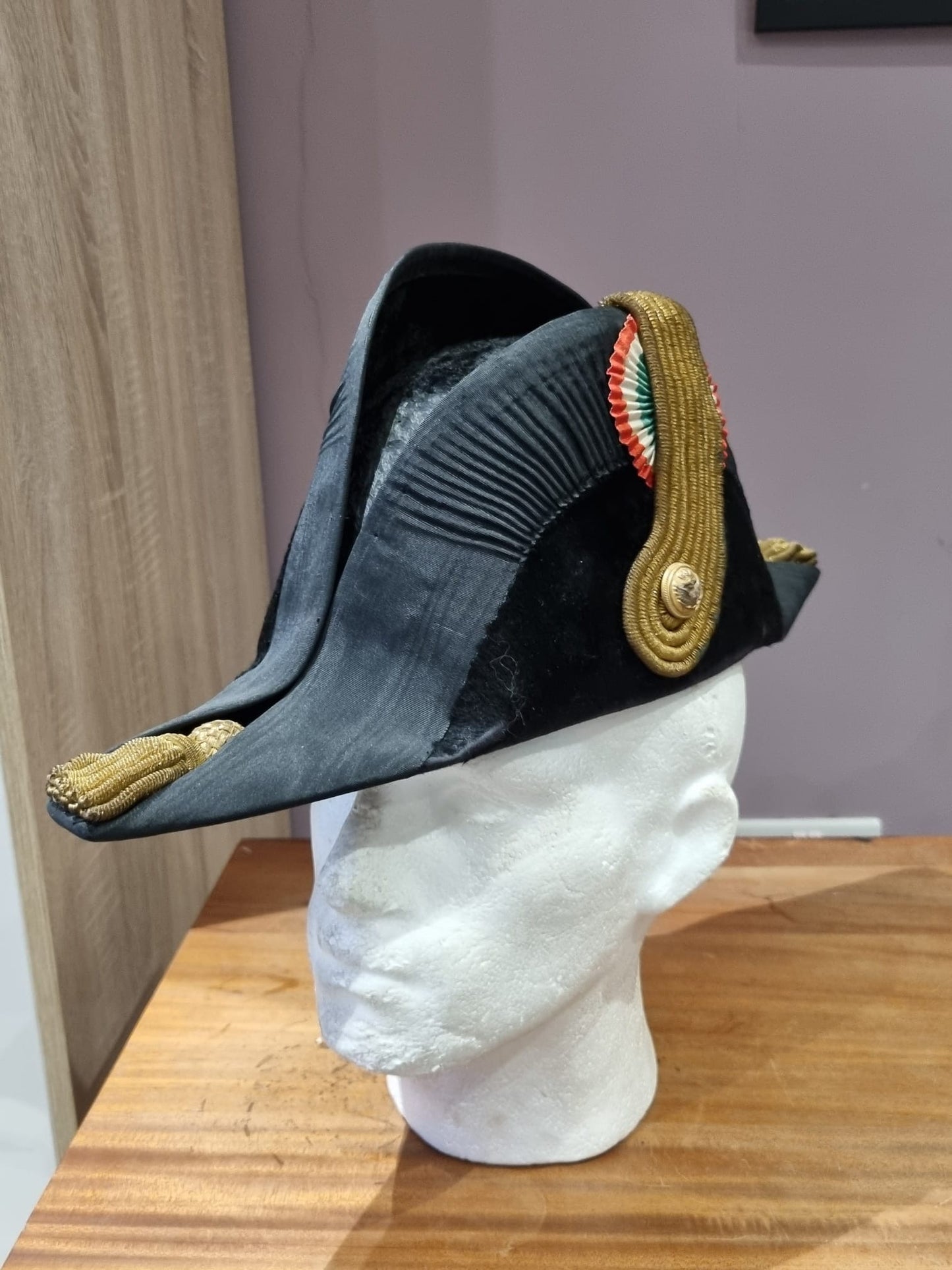 SOLD! Inter War to WW2 Italian Navy Officer’s Bicorne, Regia Marina