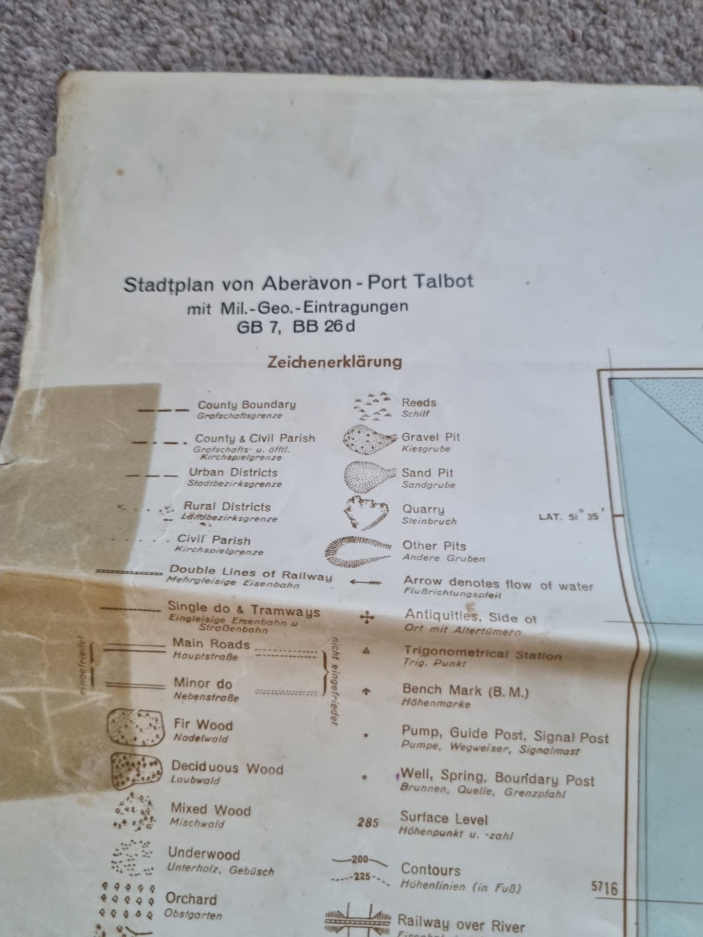 SOLD! WW2 German M35 Map Case and Maps