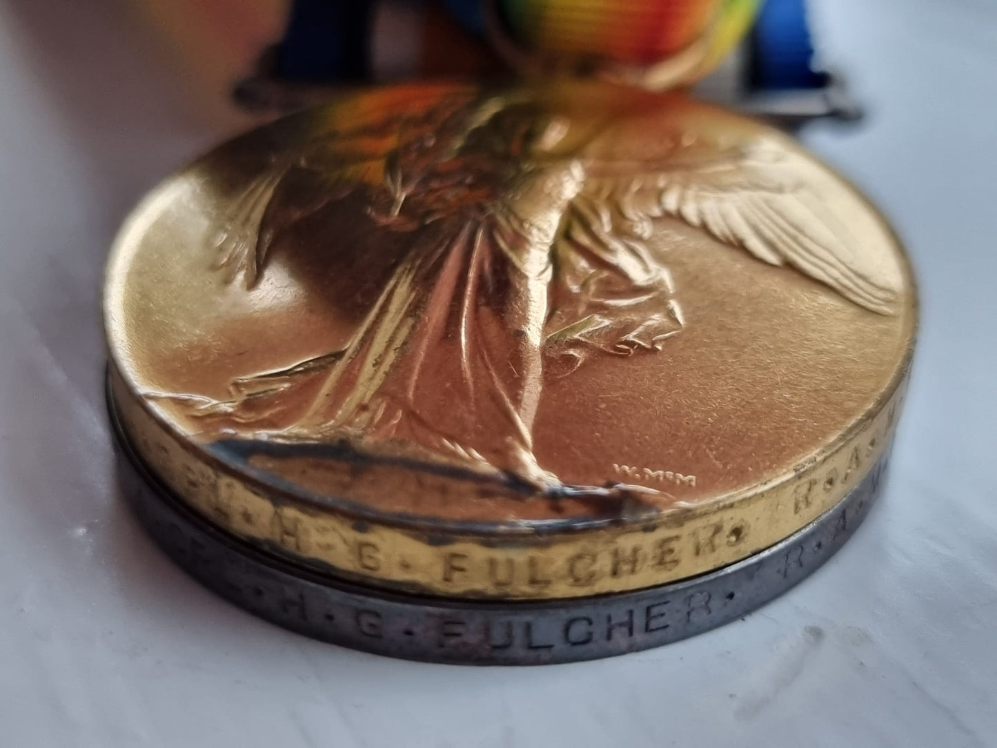 SOLD! WW1 British Medal Duo to Acting Corporal Herbert G Fulcher- Royal Army Medical Corps