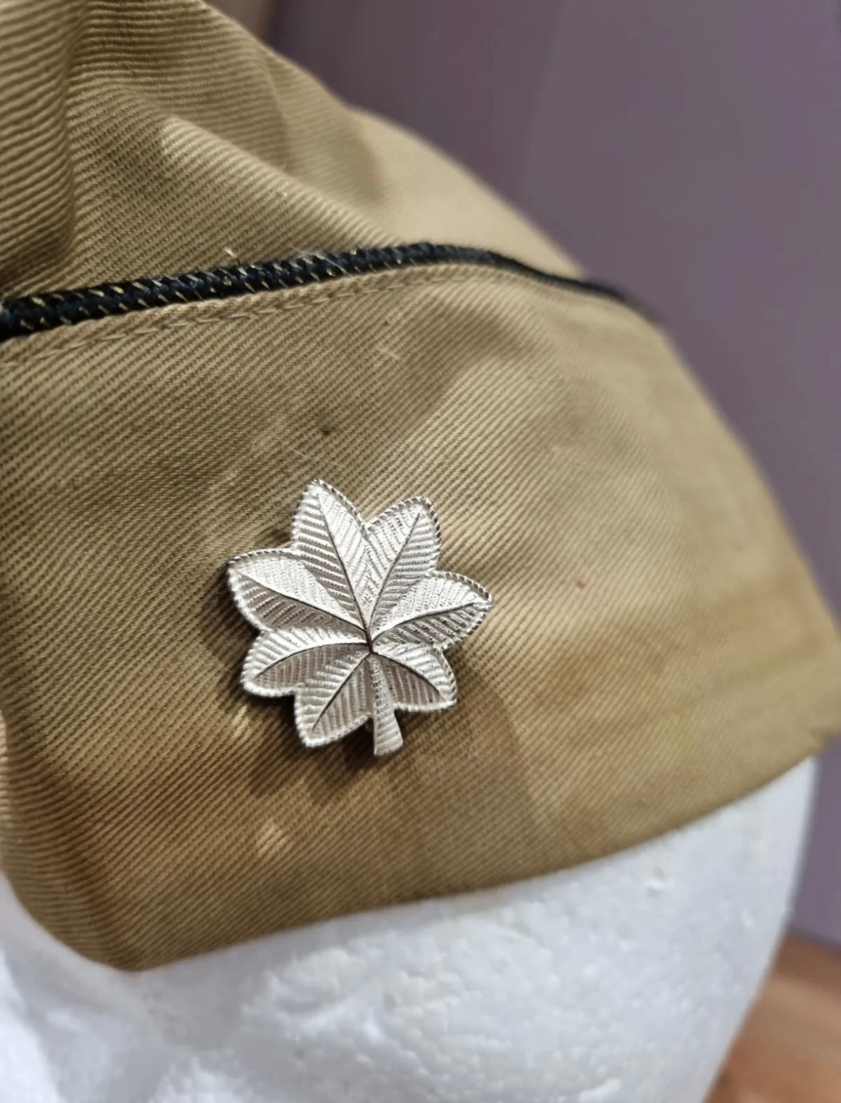 SOLD! WW2 Era US Army Officer's Garrison Cap with Major's Badge