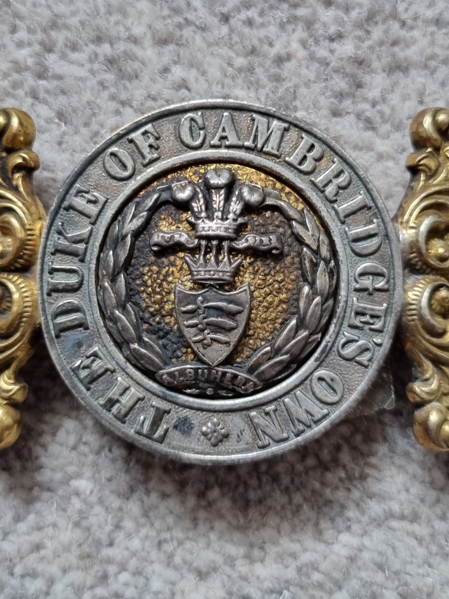 SOLD! Rare Victorian Duke Of Cambridge's Own Middlesex Regiment Belt Buckle