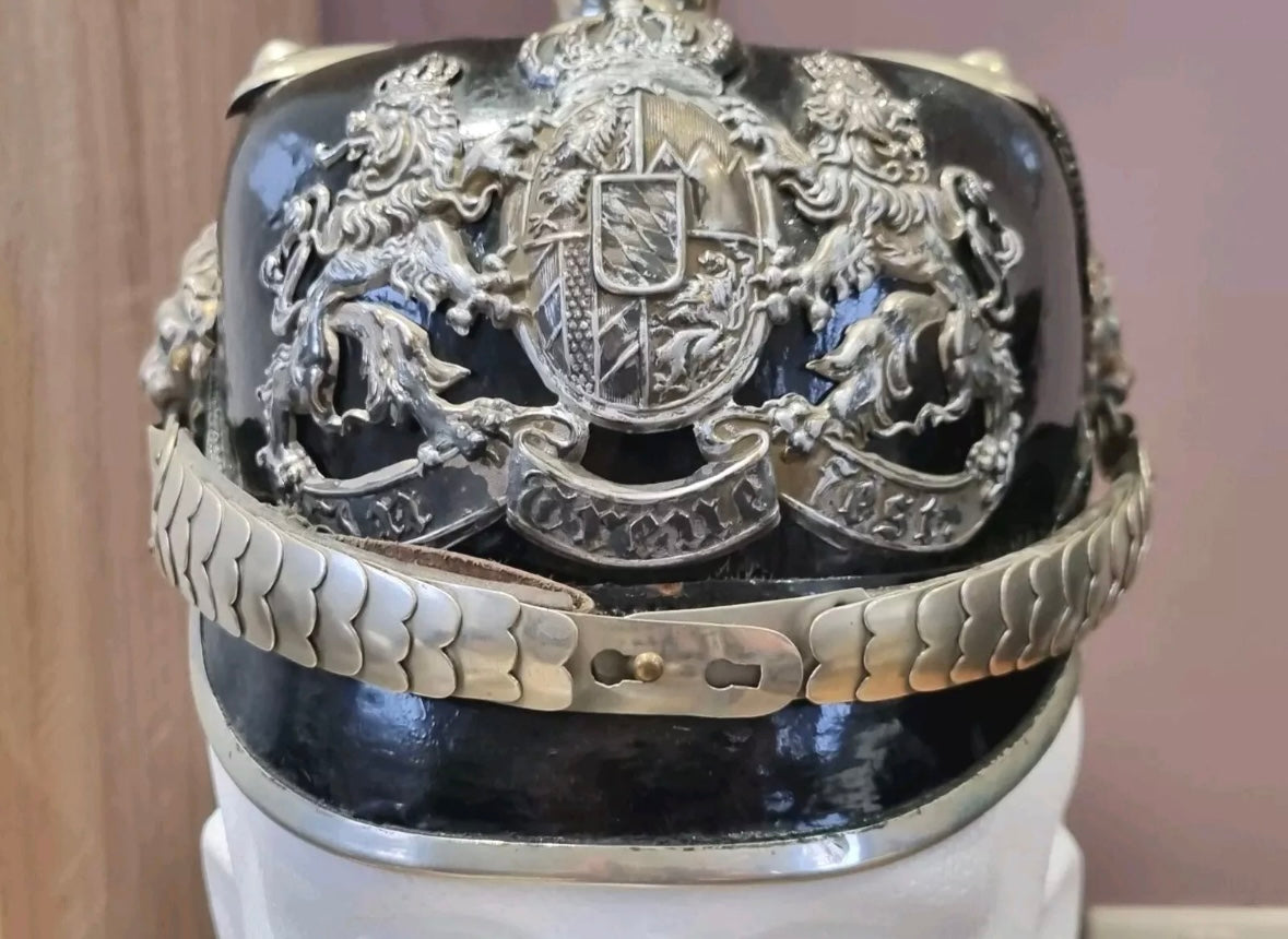 SOLD! Restored WW1 Imperial German (Bavarian) Police Pickelhaube