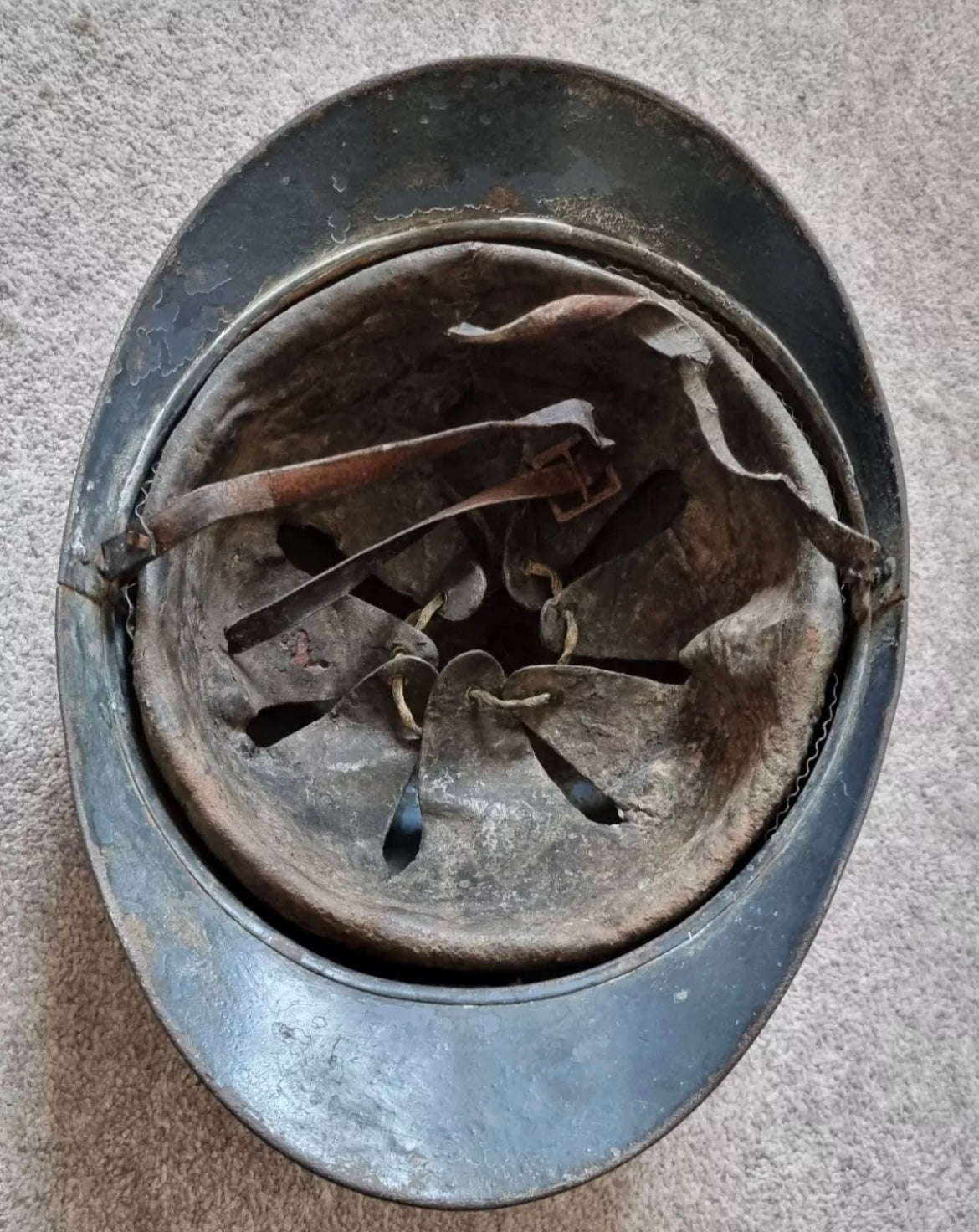 SOLD! WW1 French Infantry M15 Adrian Helmet