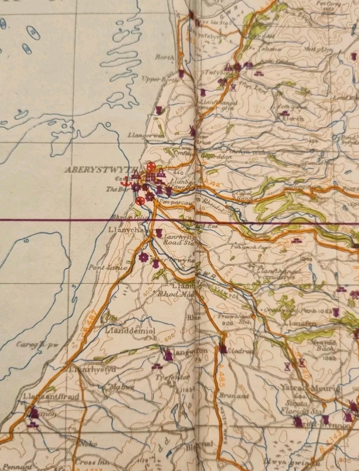 SOLD! WW2 German Operation Sealion Map of South Wales (Folder 7)