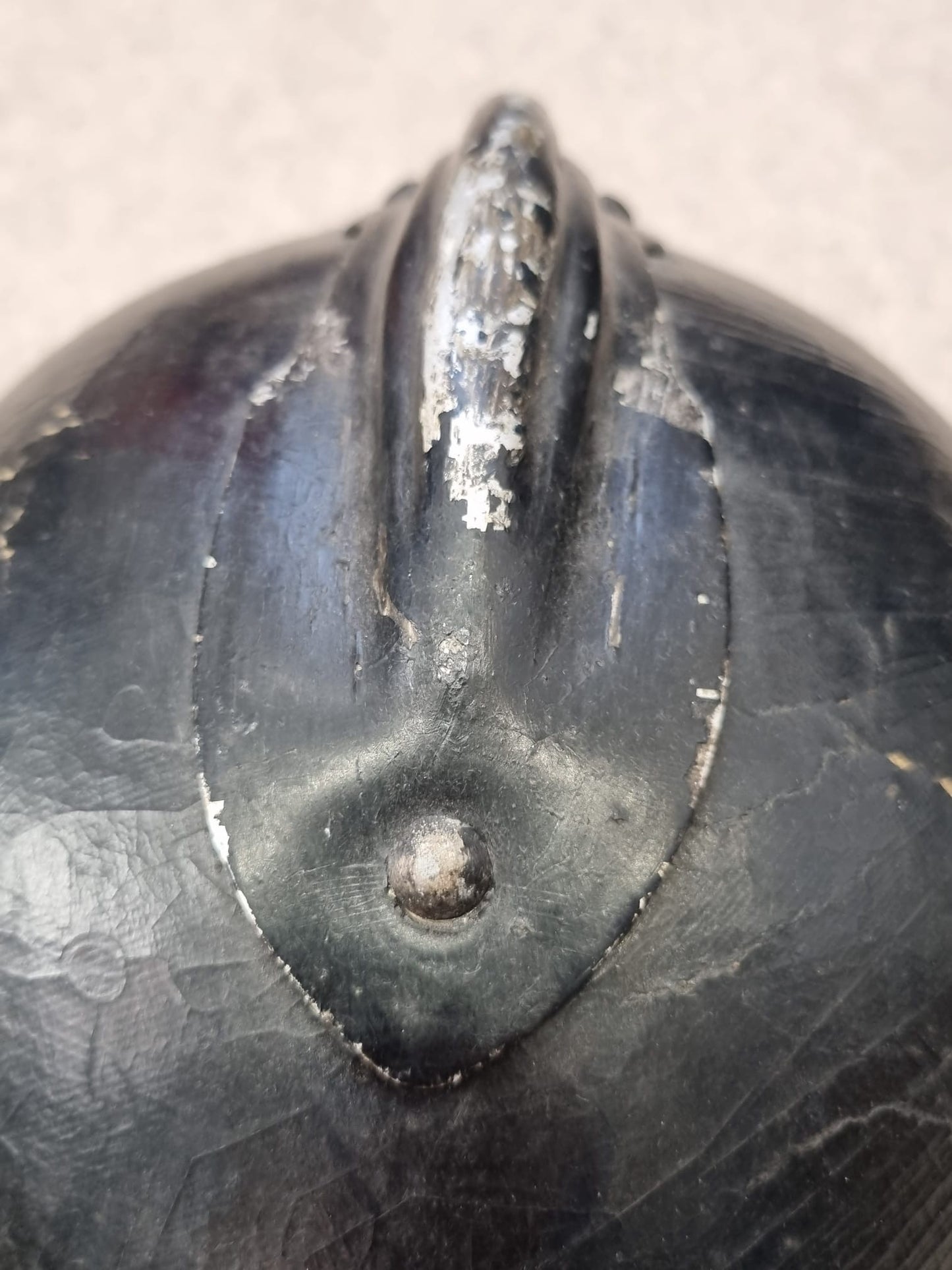 SOLD! WW1 French Gendarmerie Cork/Pressed Fibre M15 ‘Adrian’ Helmet
