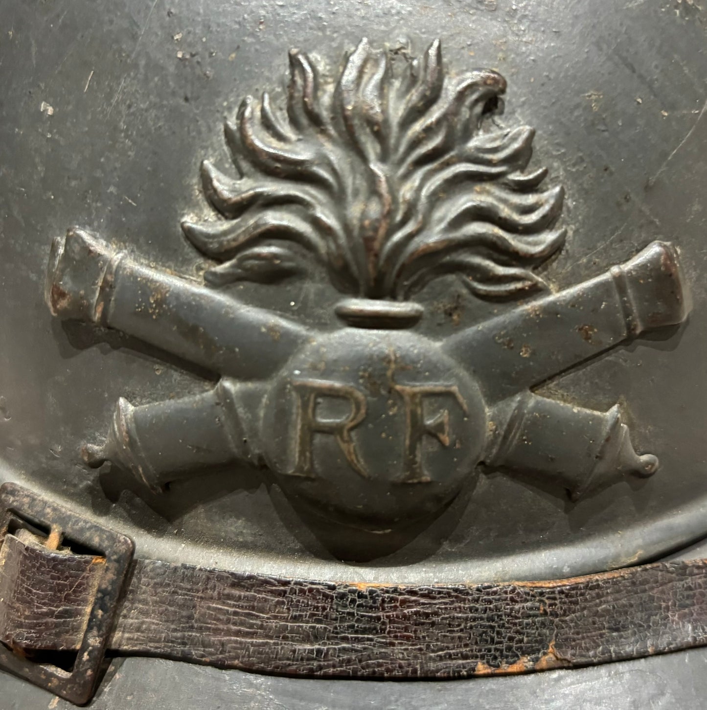 WW1 French Artillery M15 ‘Adrian’ Helmet