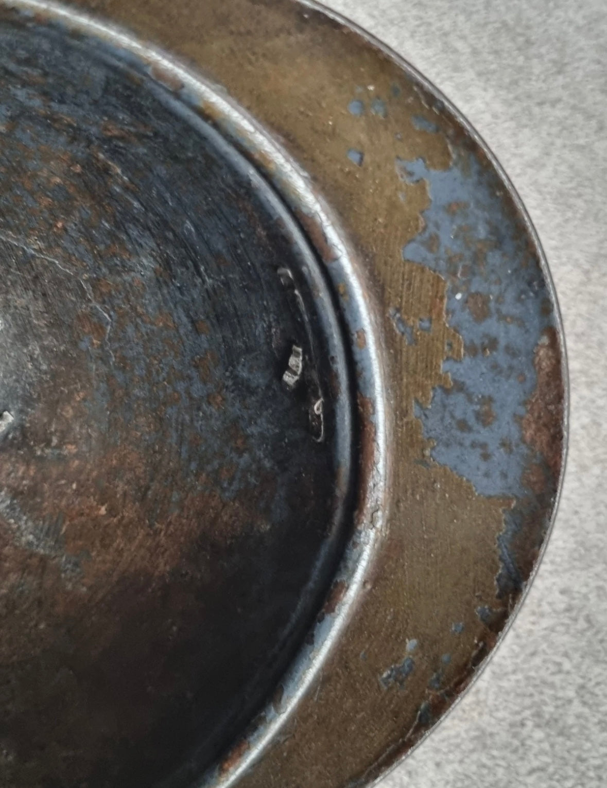 SOLD! WW1 Colonial French Infantry M15 ‘Adrian’ Helmet Shell, With Officer’s Named Veterans Plate