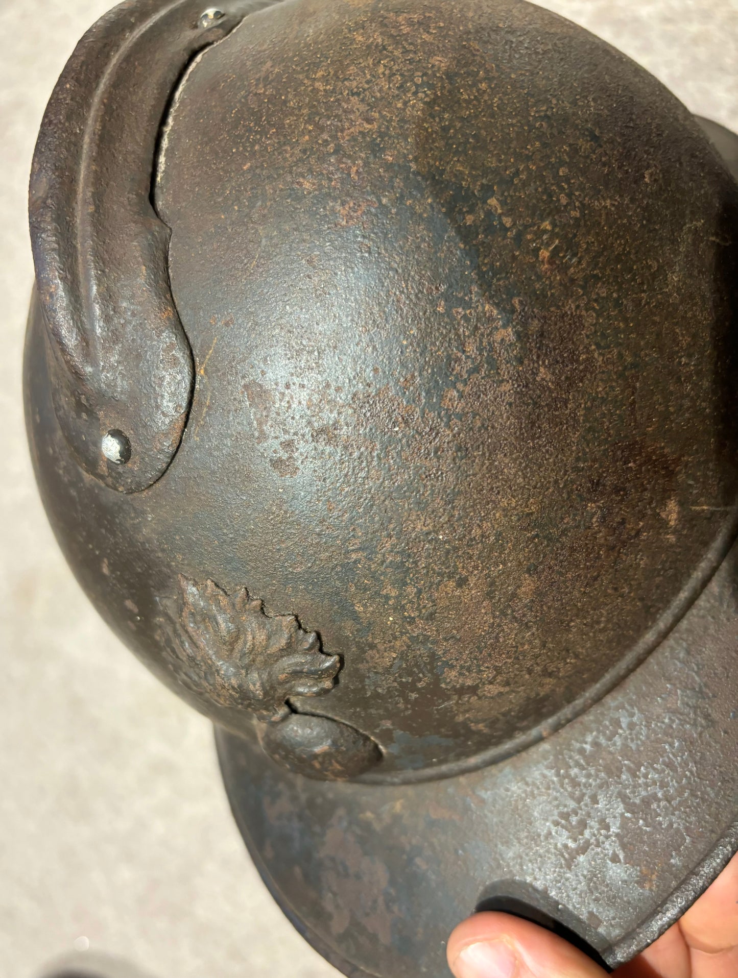 WW1 French Colonial Infantry M15 ‘Adrian’ Helmet