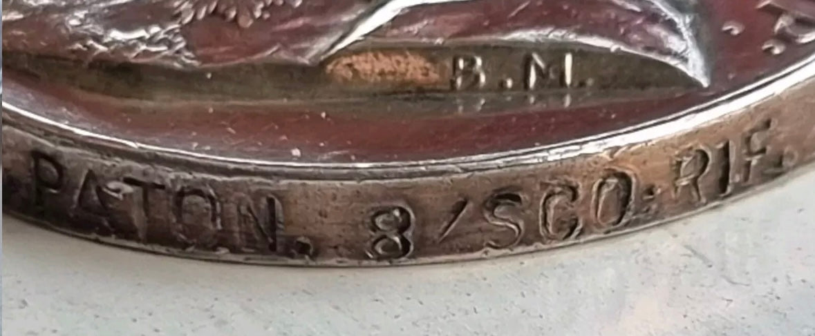 SOLD! WW1 Territorial Efficiency Medal Group to Sergeant William Paton, 1/8th Cameronians (Scottish Rifles), WIA x2, Gallipoli