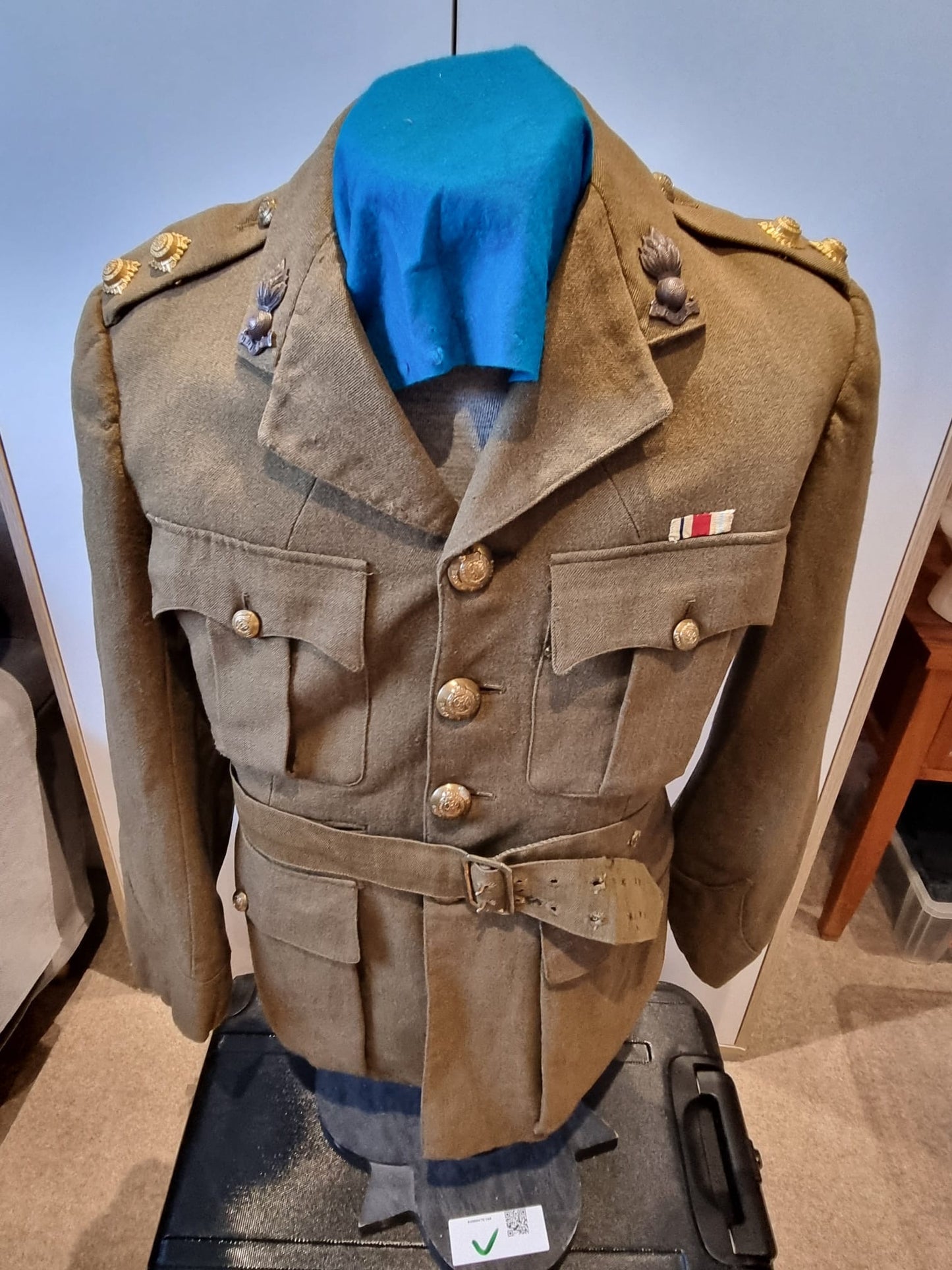 SOLD! WW2 British Army Lieutenant’s Royal Engineers Tunic, Dated 1940