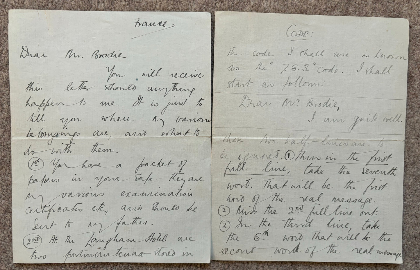 SOLD! Historically significant RFC Logbook Group to South African Pilot, Lieutenant John Arnold Spilhaus (KIA), 70 Squadron