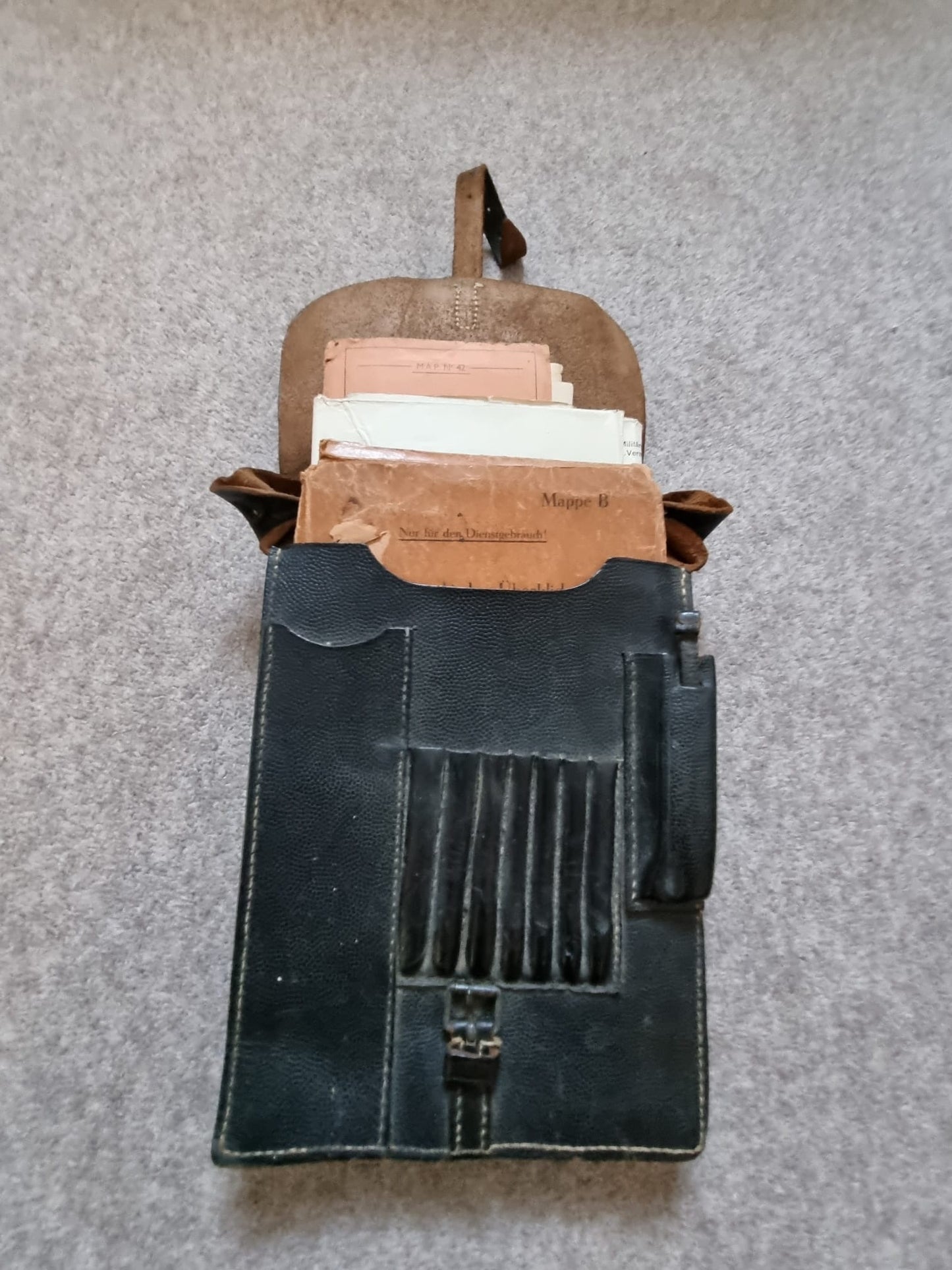 SOLD! WW2 German M35 Map Case and Maps