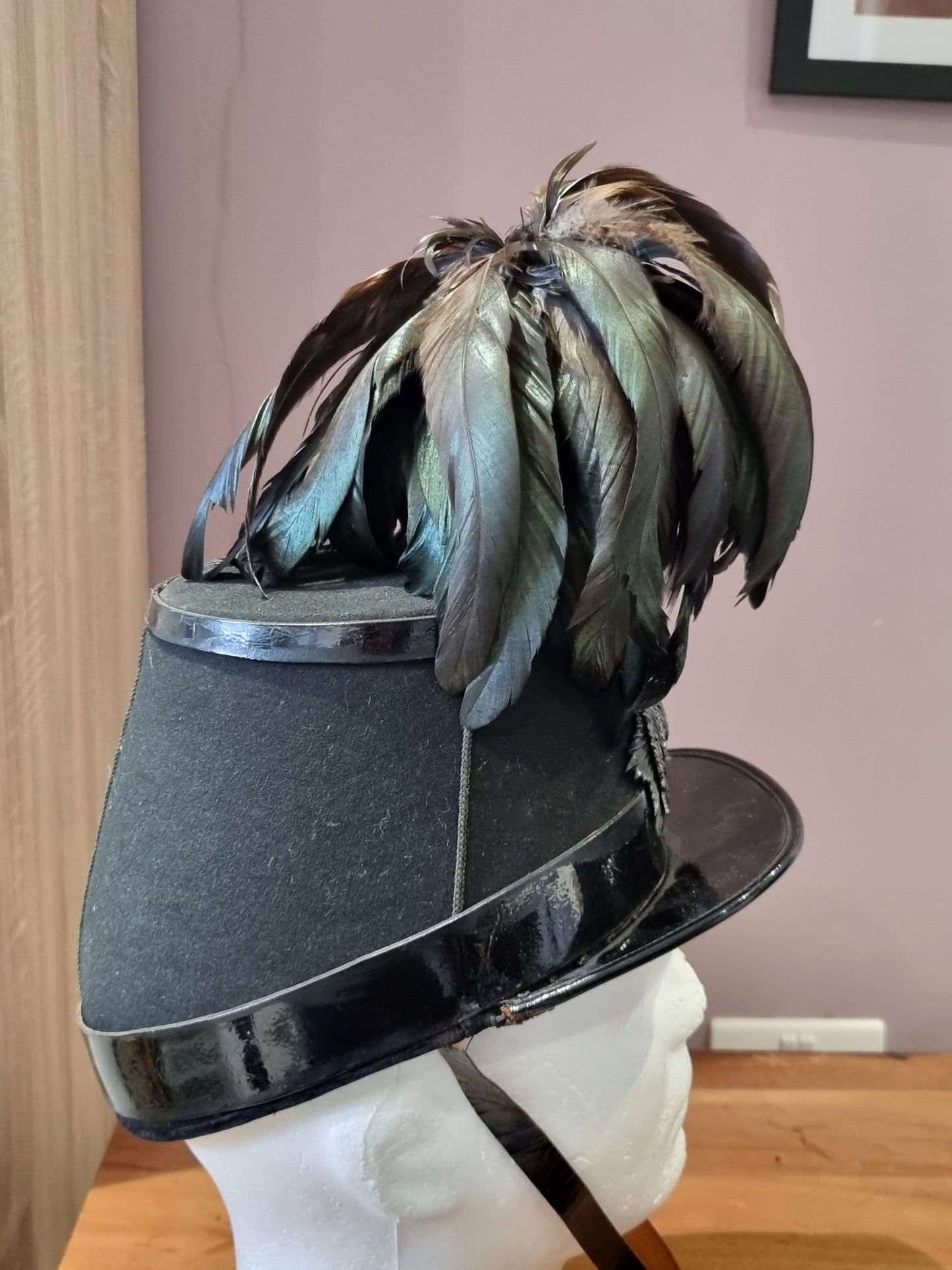SOLD! Pre WW1 (Edwardian) 5th London Rifle Brigade Shako, With Tin