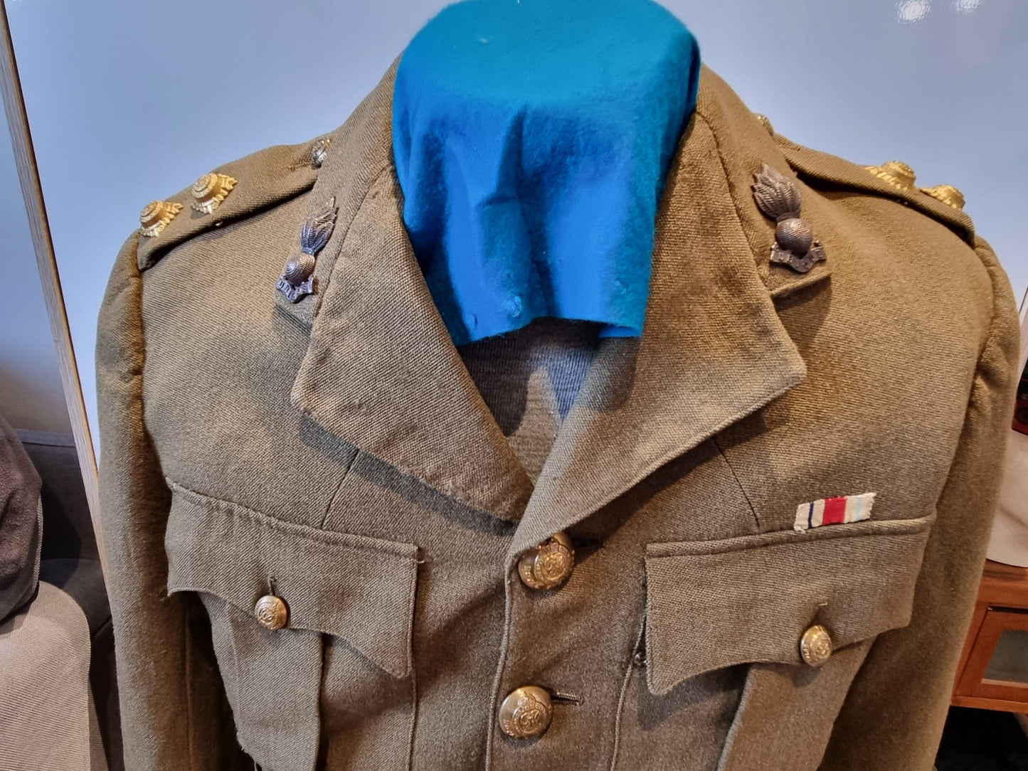 SOLD! WW2 British Army Lieutenant’s Royal Engineers Tunic, Dated 1940
