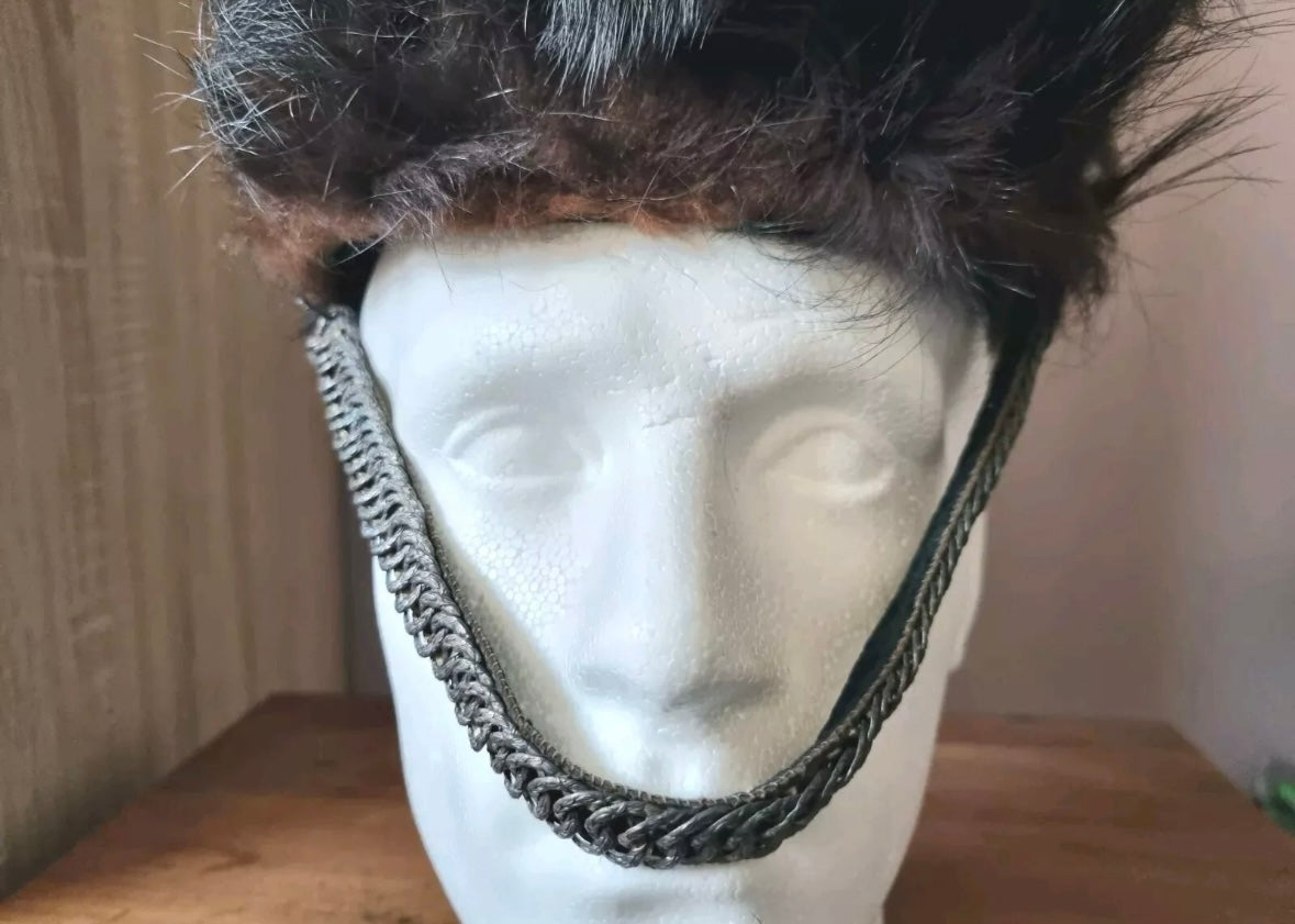 SOLD! Pre-1881 Victorian Bearskin for the 3rd Militia Battalion, Durham Fusiliers, with Tin