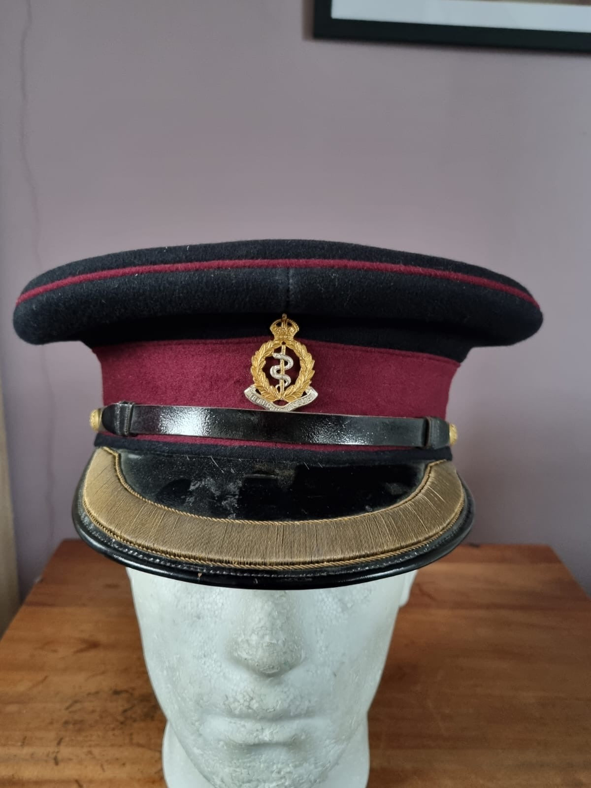 SOLD! Inter War- Early WW2 British Staff Officer’s Royal Army Medical Corps Visor Cap