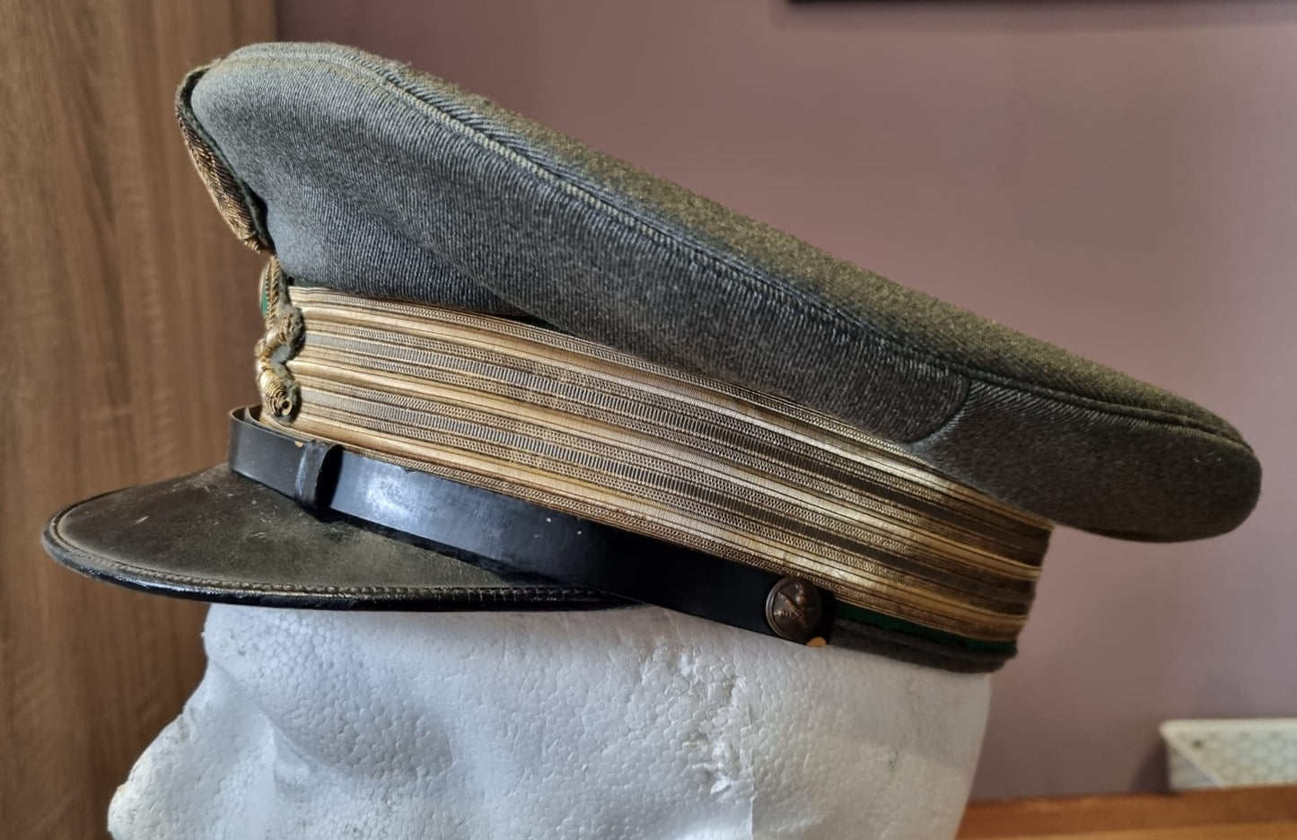 SOLD! WW2 Italian Captain’s Visor Cap to the 9th Guardia alla Frontiera Artillery Regiment (Border Guards)