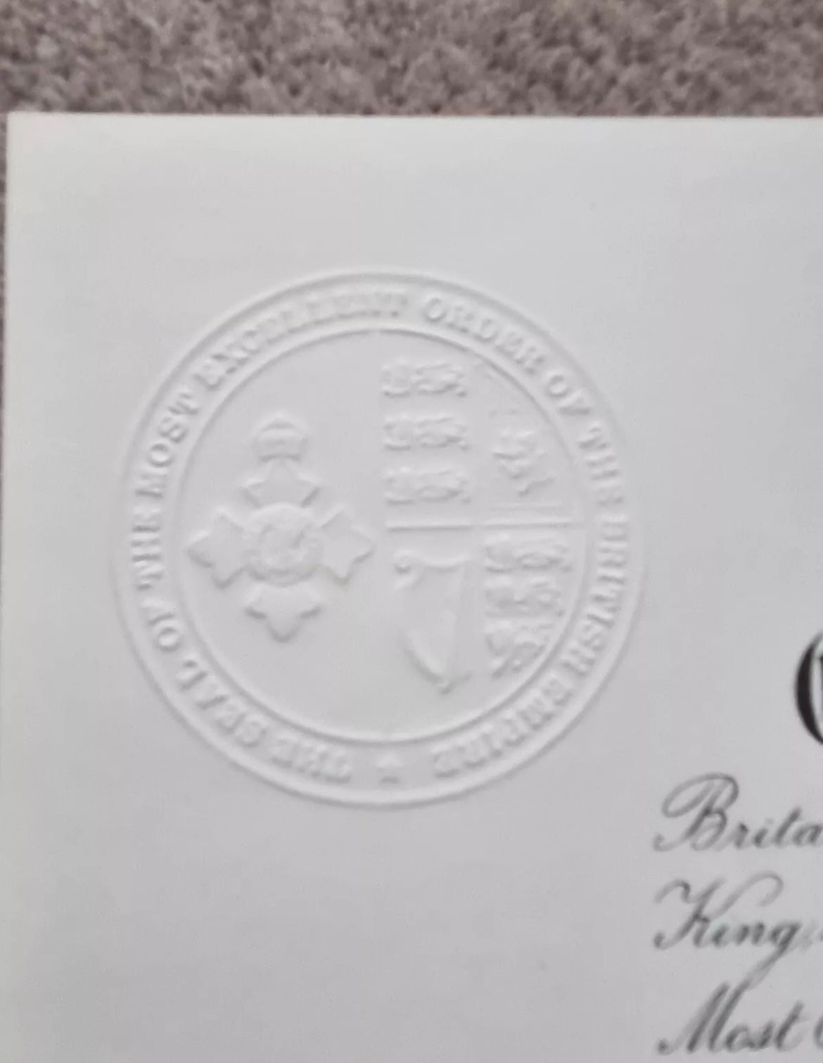 SOLD! WW2 OBE Certificate to Wing Commander Ian Brodie, close associate of T.E Lawrence (of Arabia) and Battle of Britain, Wing Commander