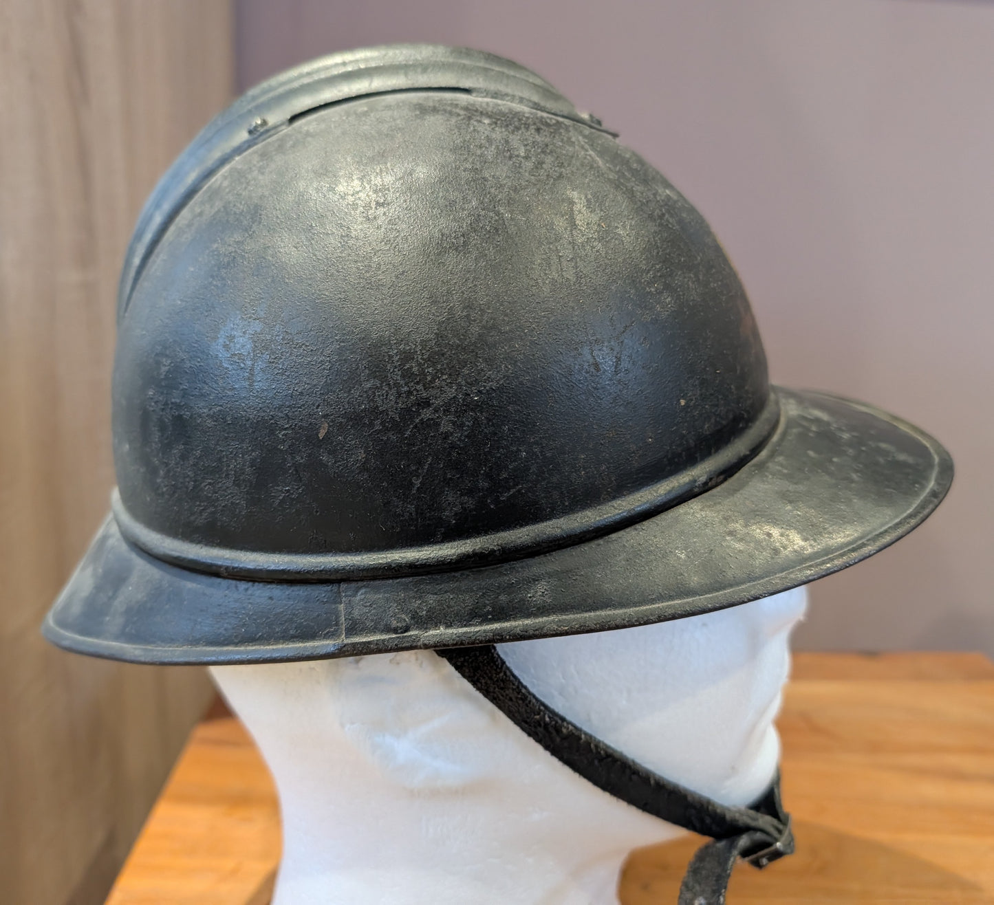 Rare WW2 Dutch City Of Gorinchem M15 Adrian Burgerwacht Militia Helmet