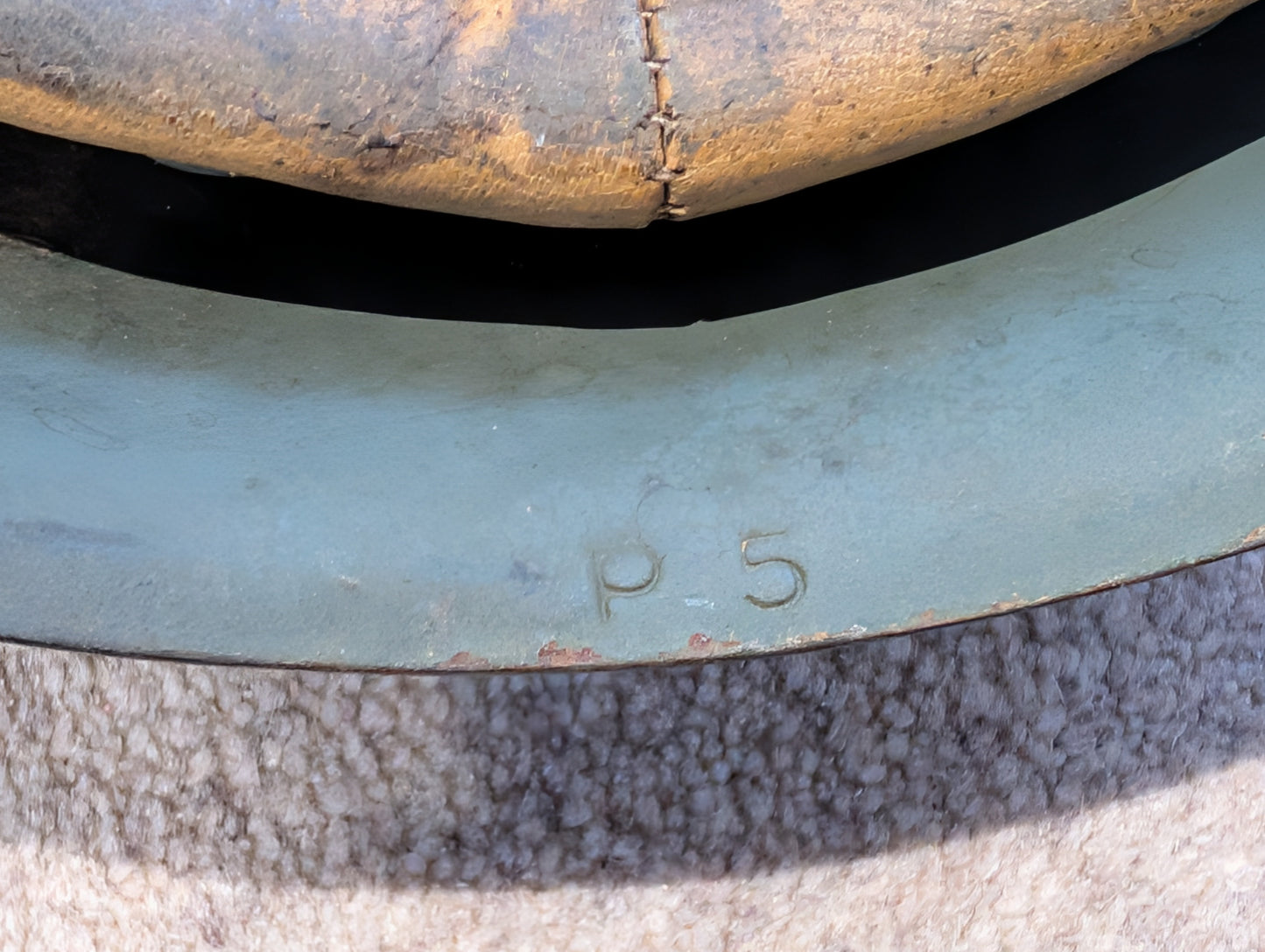 Rare WW2 Italian Army M33 Helmet With Medics Doctors Decal