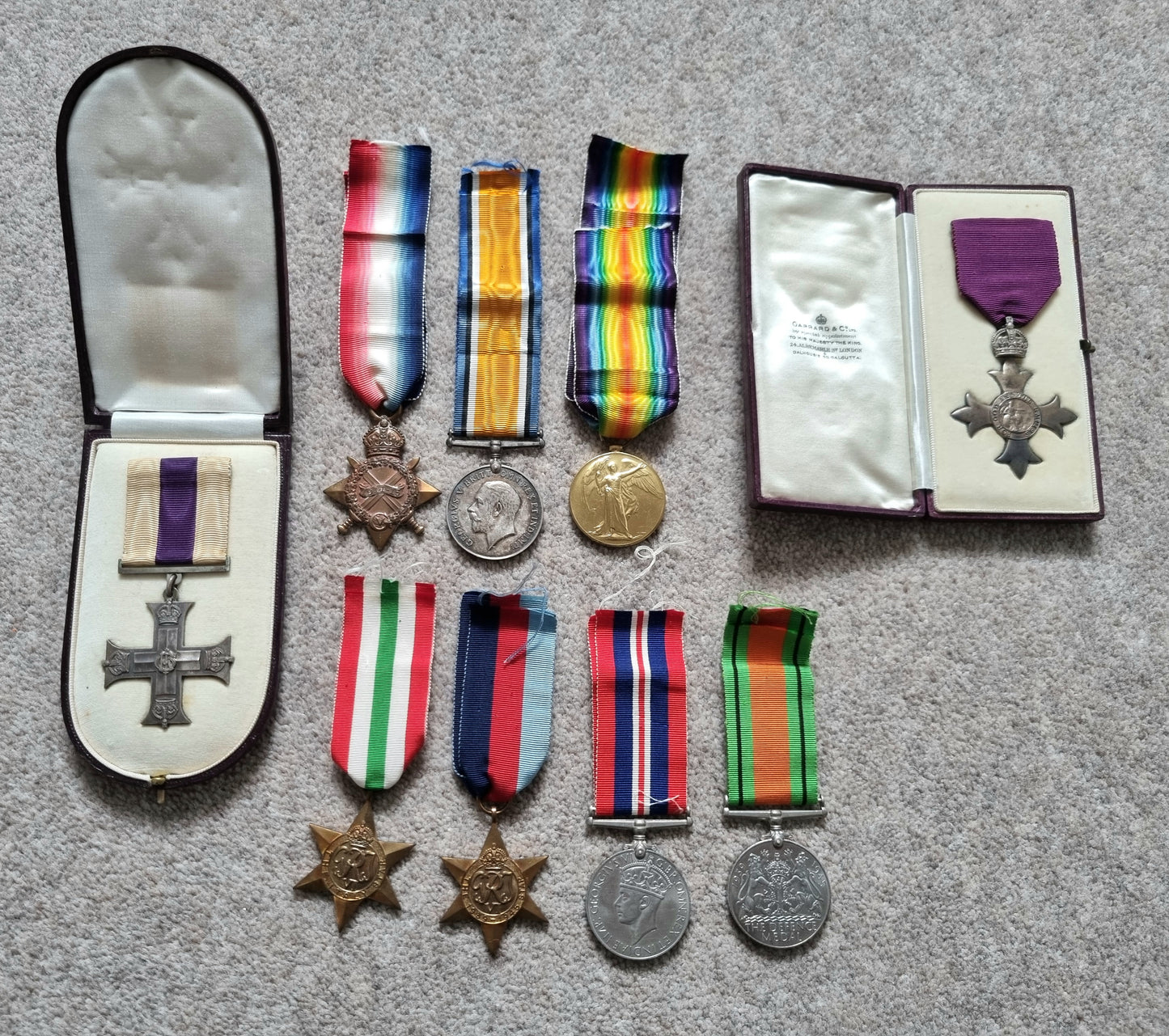 Superb WWI & WW2 Military Cross group to Lieutenant George Logan Wilson, MC, MBE, London Regiment