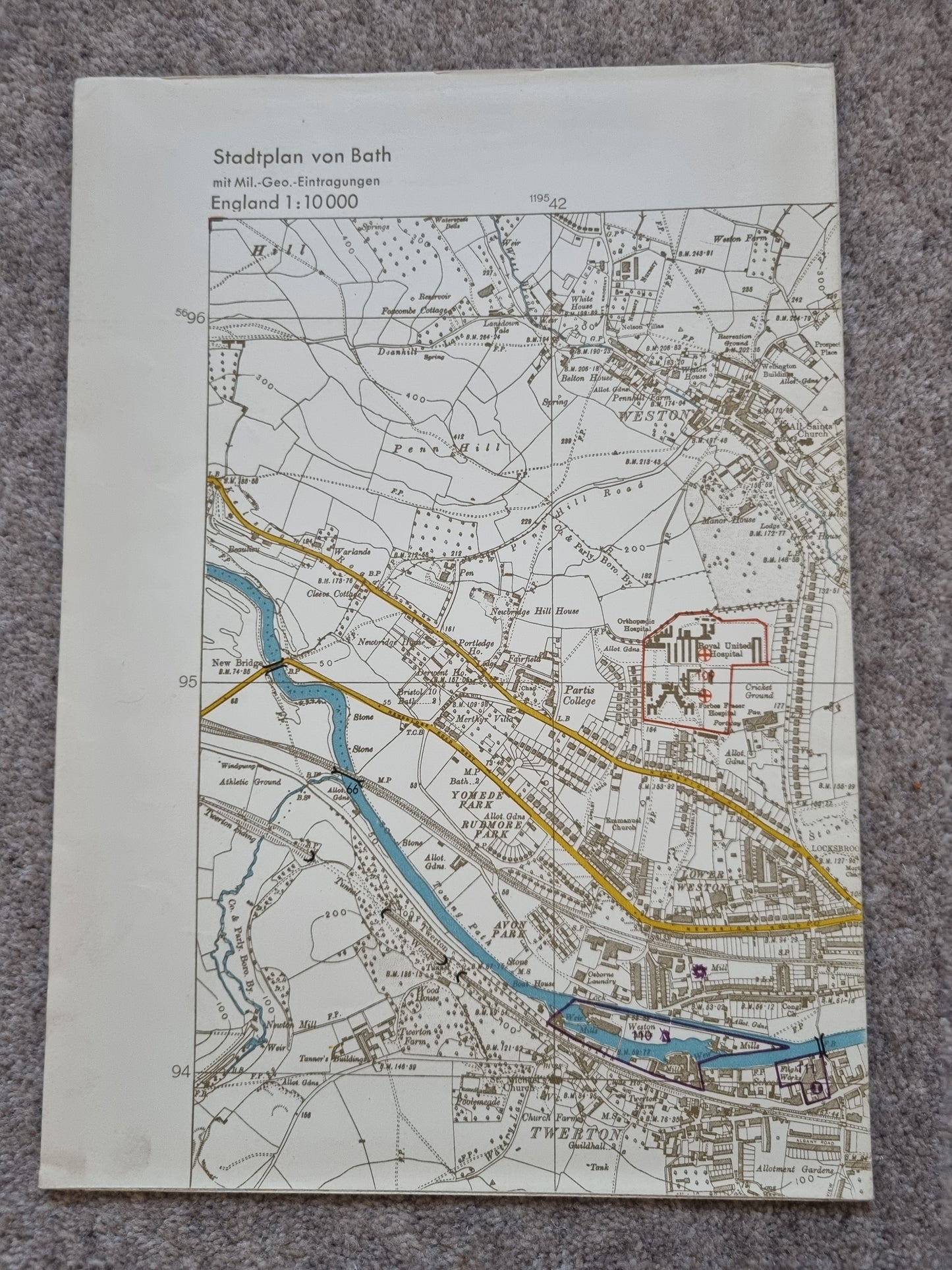 WW2 Operation Sealion German Invasion Map Folder & Objektbilder for South England