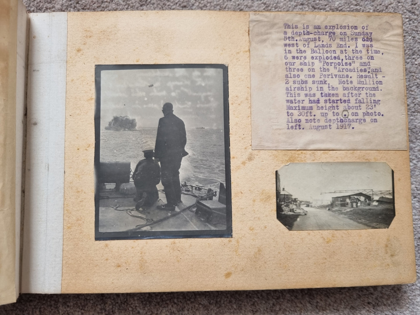 SOLD! WW1 Royal Navy Air Service (RNAS) Balloon Operator’s Photo Album