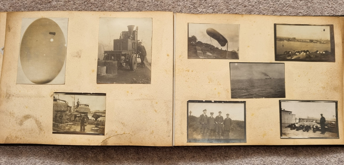SOLD! WW1 Royal Navy Air Service (RNAS) Balloon Operator’s Photo Album