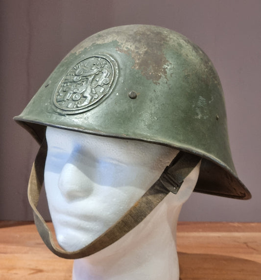SOLD! WW2 Dutch Army M34 Helmet With Badge
