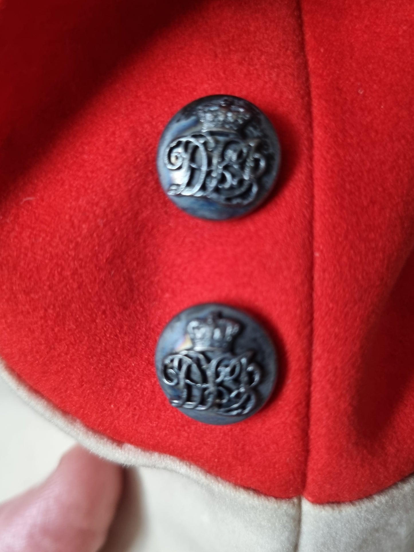 Victorian Durham Light Infantry Captain's Scarlet Mess Jacket