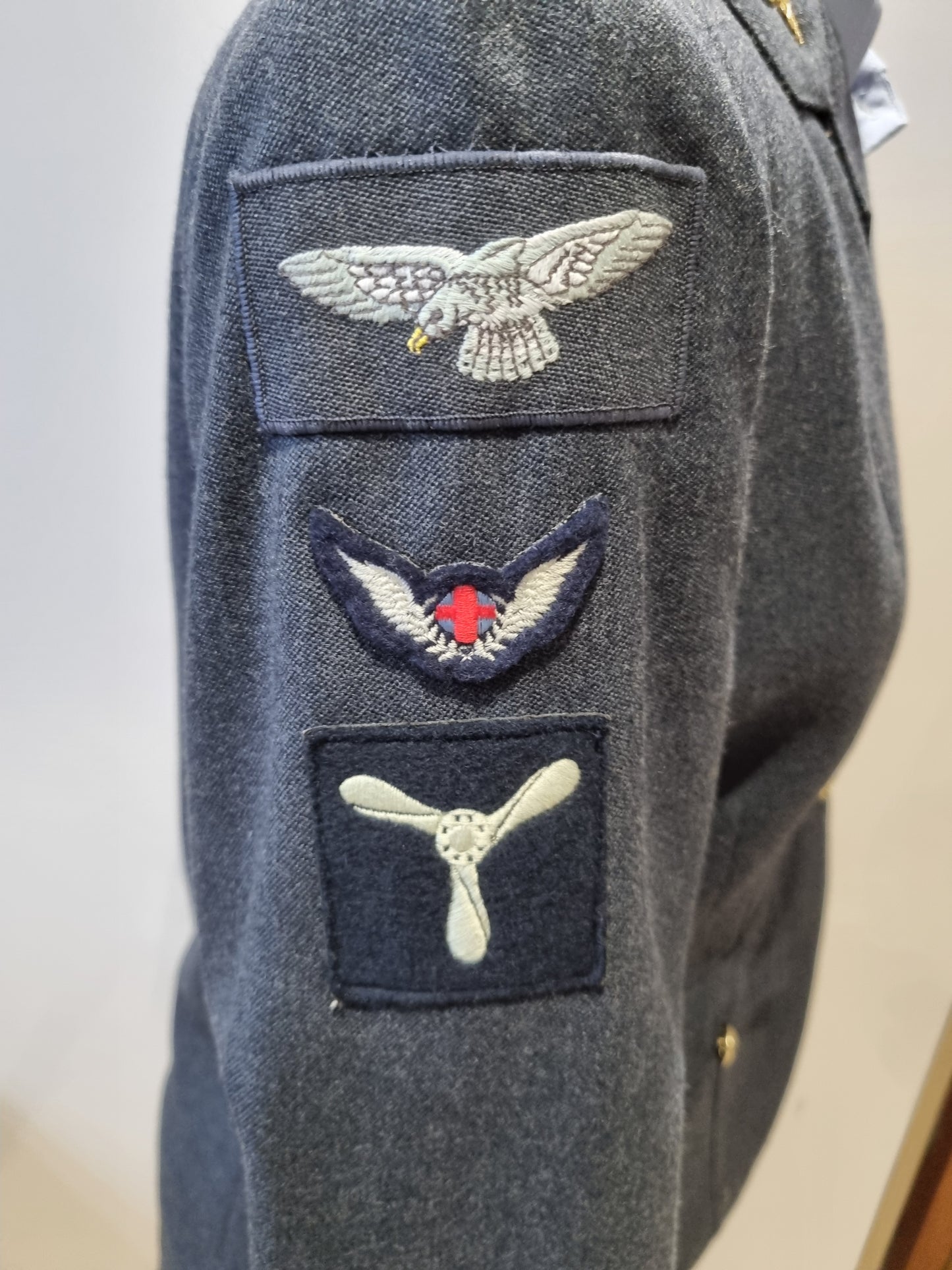 WRAF UK 12-14 RAF Service Dress Uniform Medical Service Jacket Shirt Skirt Cap