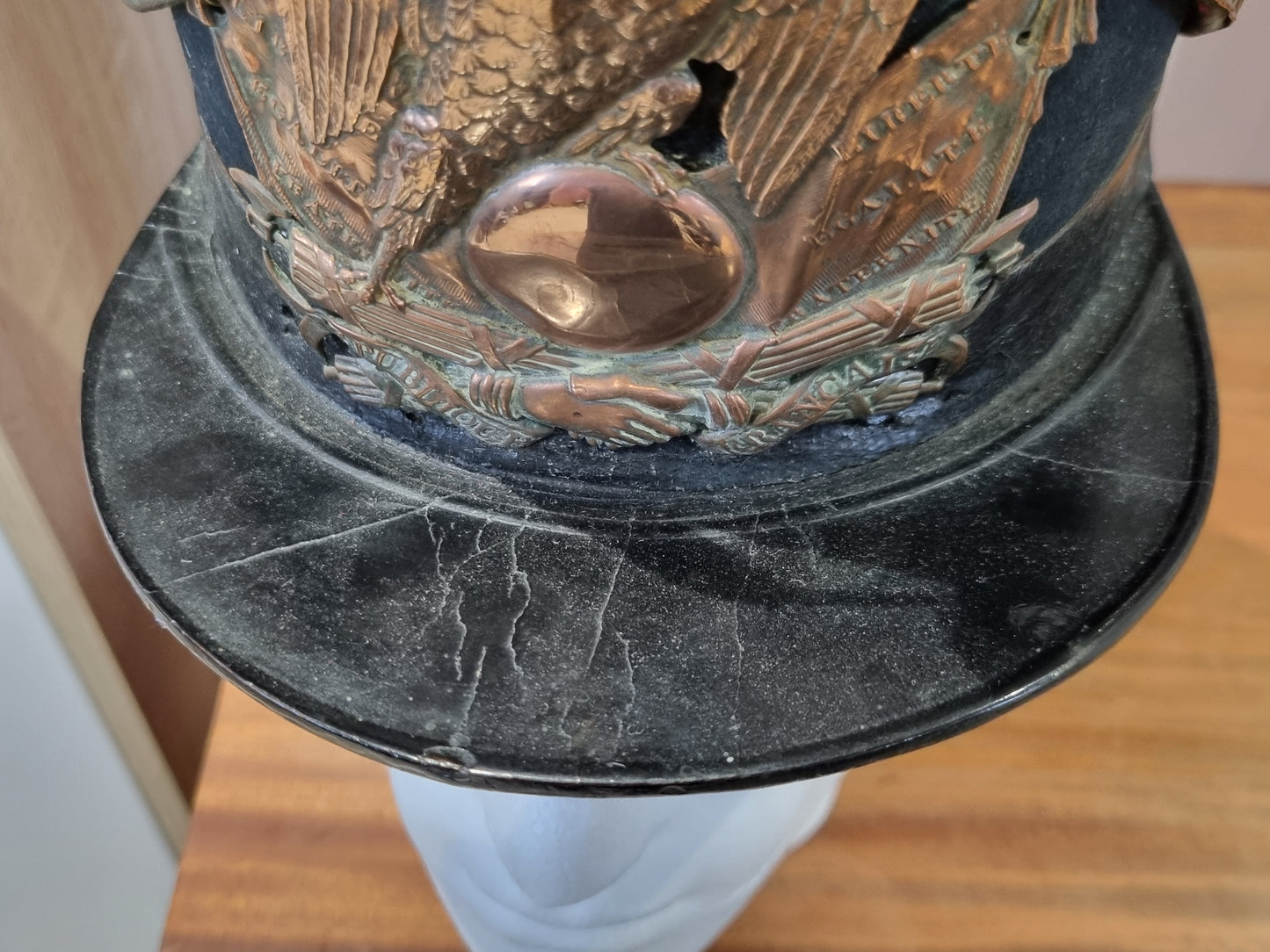 Rare French Army Model 1848 Garde National Shako Helmet Crimean War Era