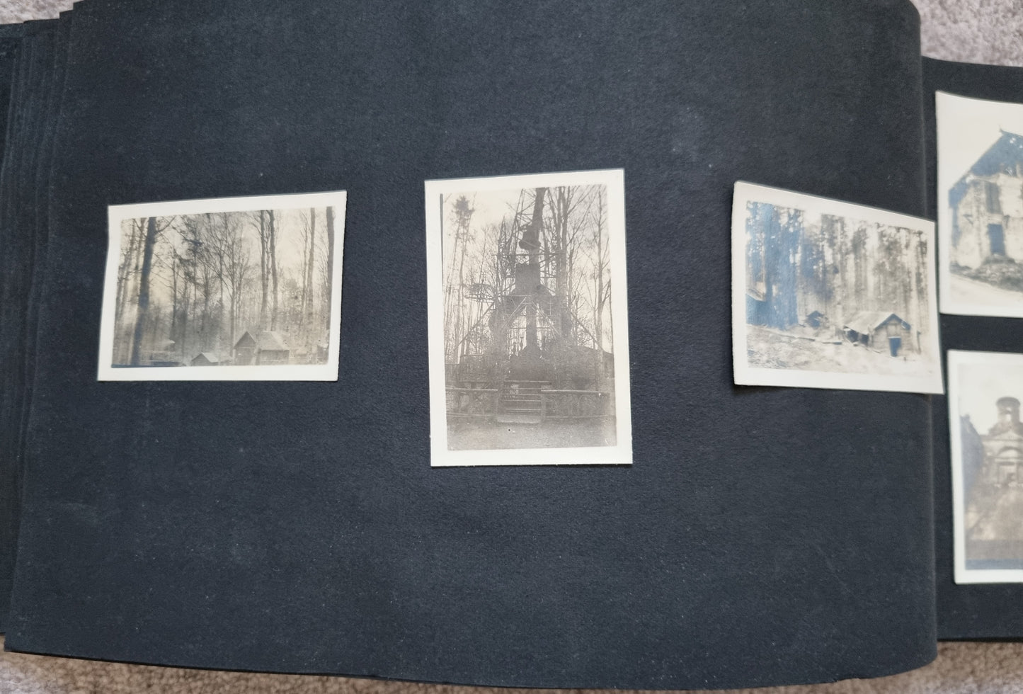 SOLD! Rare WW1 US Army Soldier's Photo Album Plus Ephemera - 125 Photos