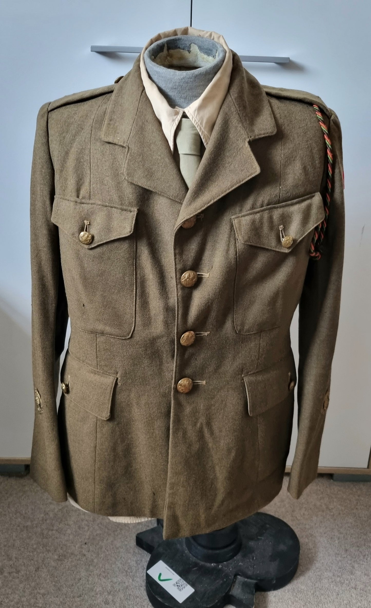 SOLD! WW2 Ladies ATS Warrant Officer’s Uniform, Jacket, Shirt & Tie - Central Midlands District