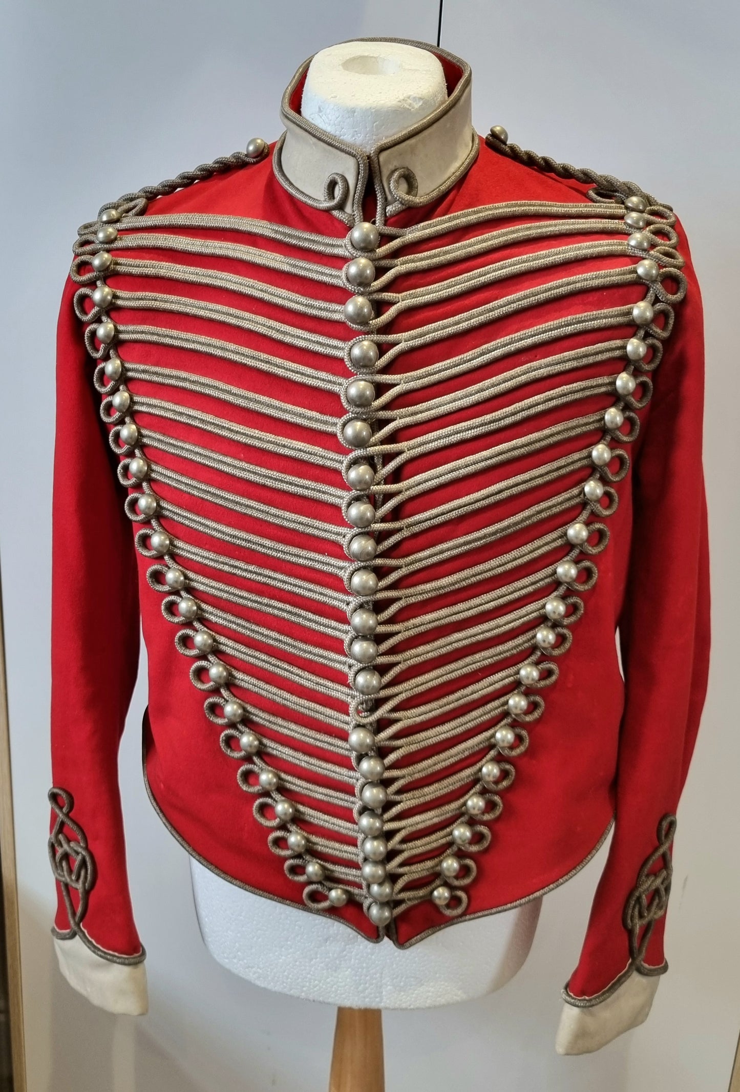 Superb Victorian Westmorland & Cumberland Hussars Scarlet Shell Jacket, Dated 1899
