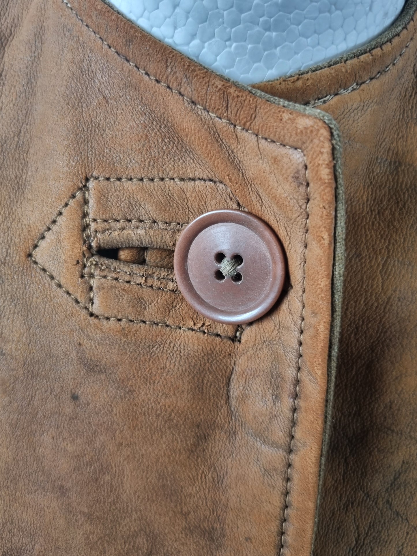 Fantastic WW2 ATS Ladies Leather Jerkin, Dated 1942