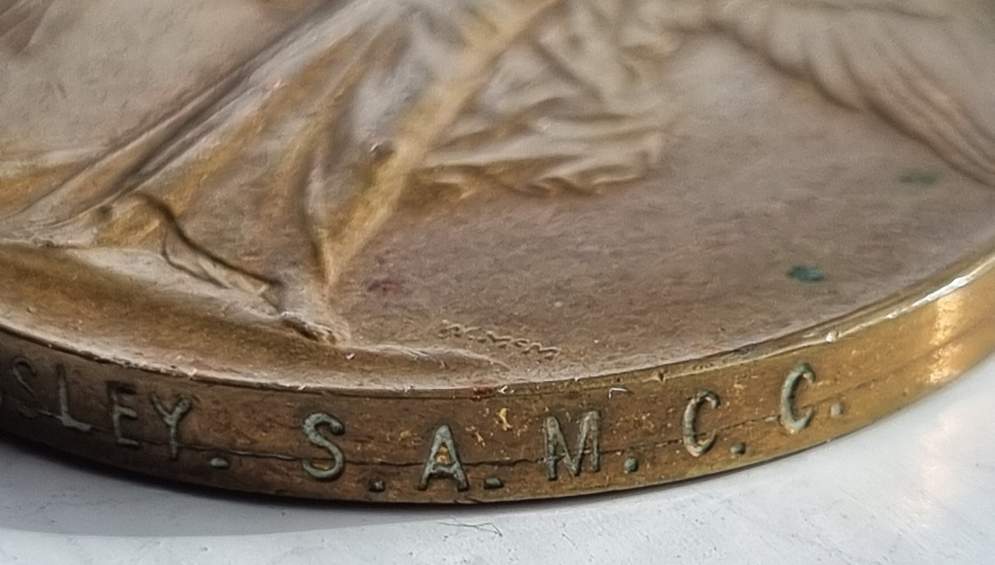 SOLD! Rare WW1 South African Medal Trio to Sergeant E G Ansley of the SA Motor Cycle Corps/8th SA Infantry