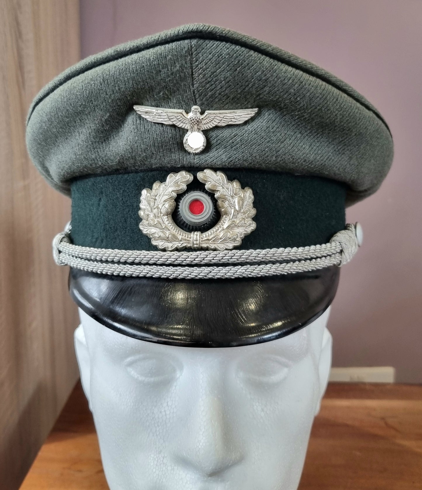 WW2 German Wehrmacht Pioneer / Engineer Officer's Visor Cap