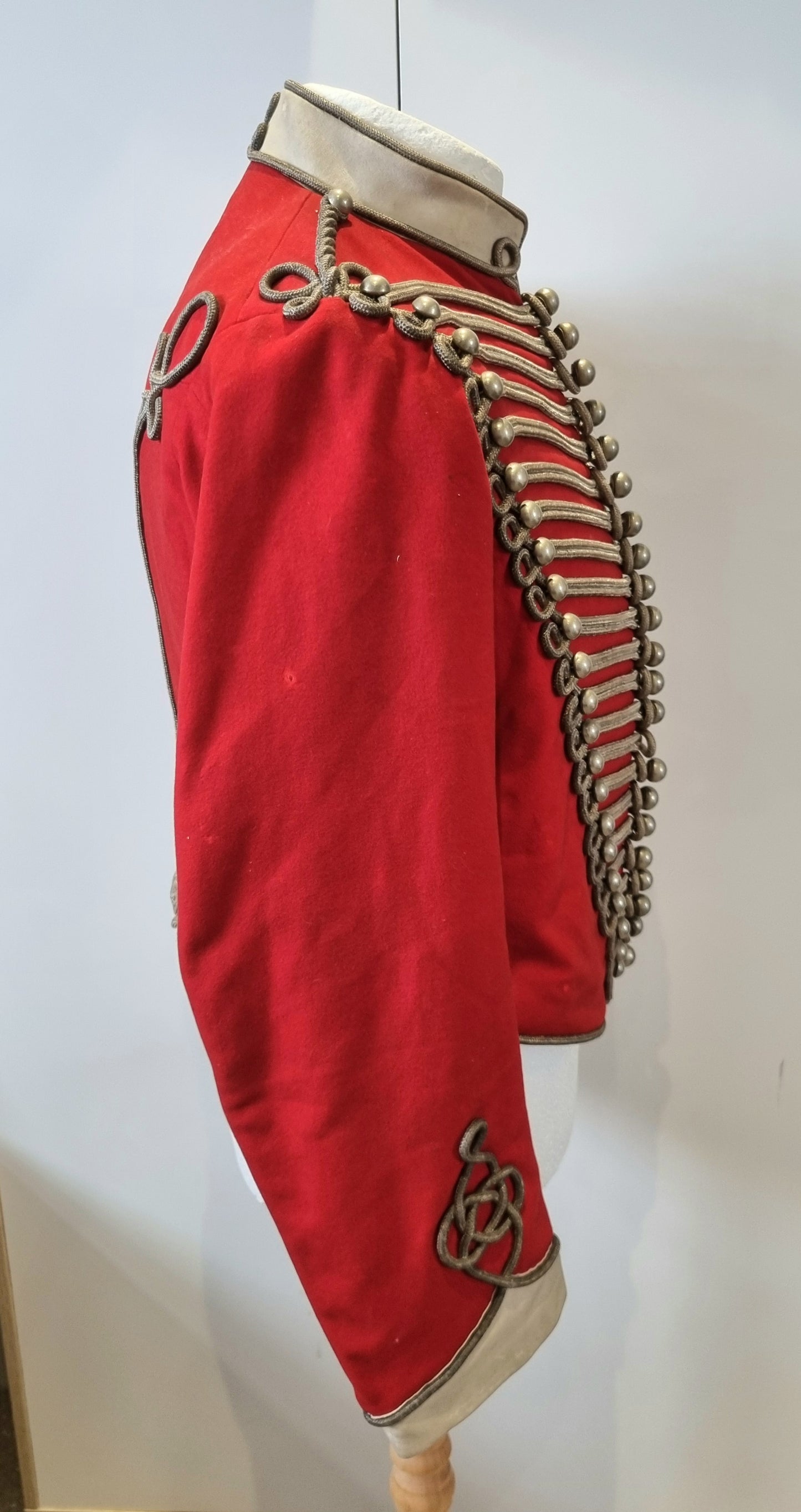 Superb Victorian Westmorland & Cumberland Hussars Scarlet Shell Jacket, Dated 1899