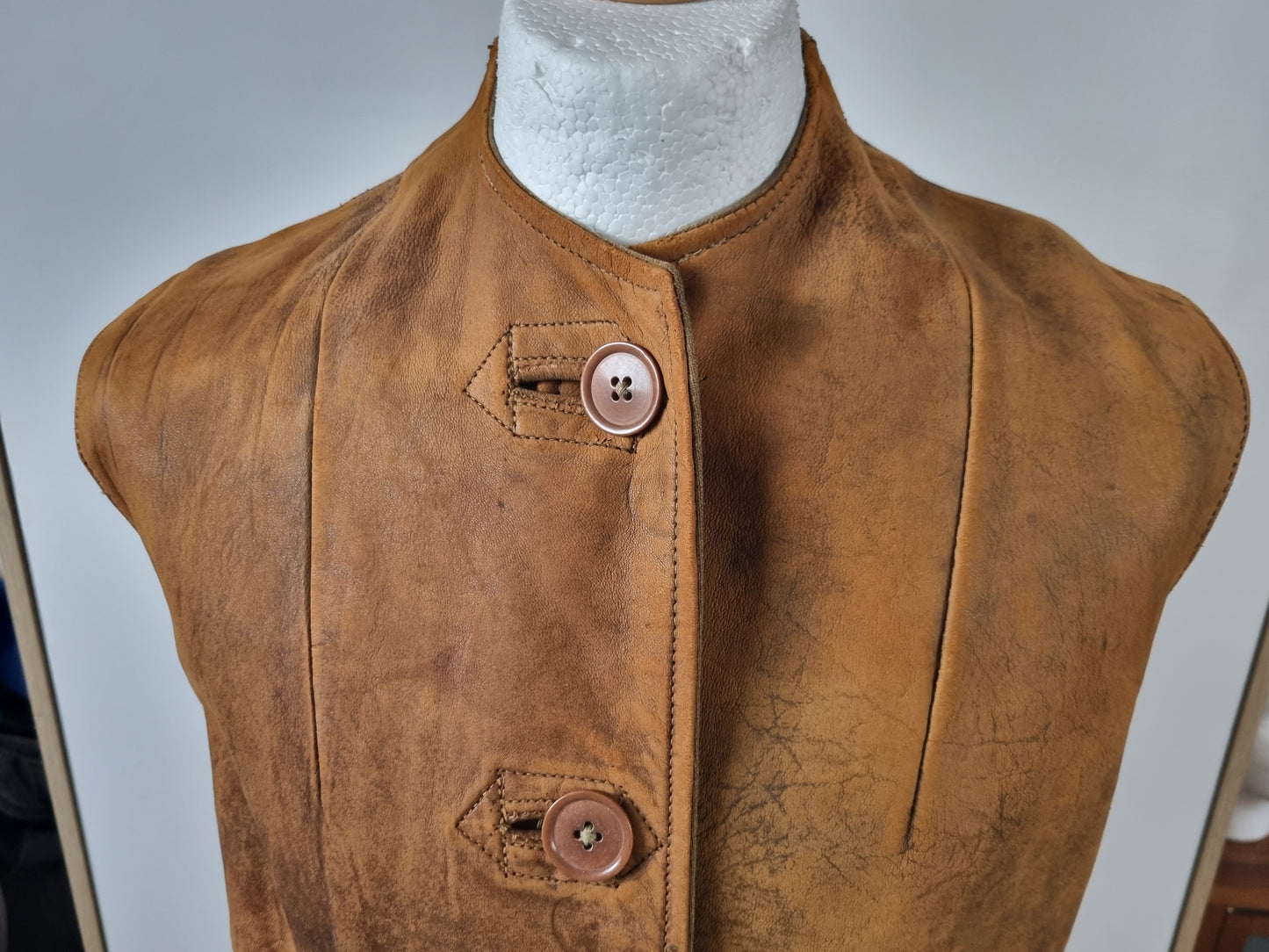 Fantastic WW2 ATS Ladies Leather Jerkin, Dated 1942