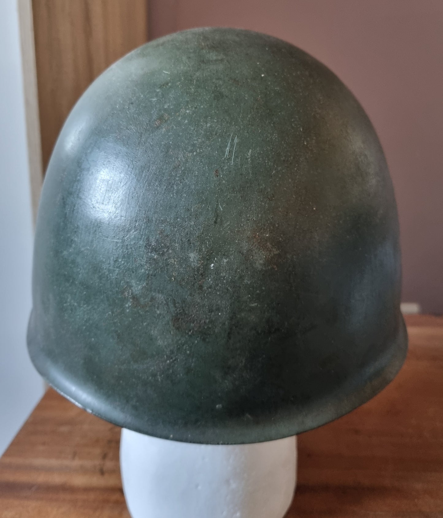 Rare WW2 Italian Experimental Rivetless M33 Helmet, Named