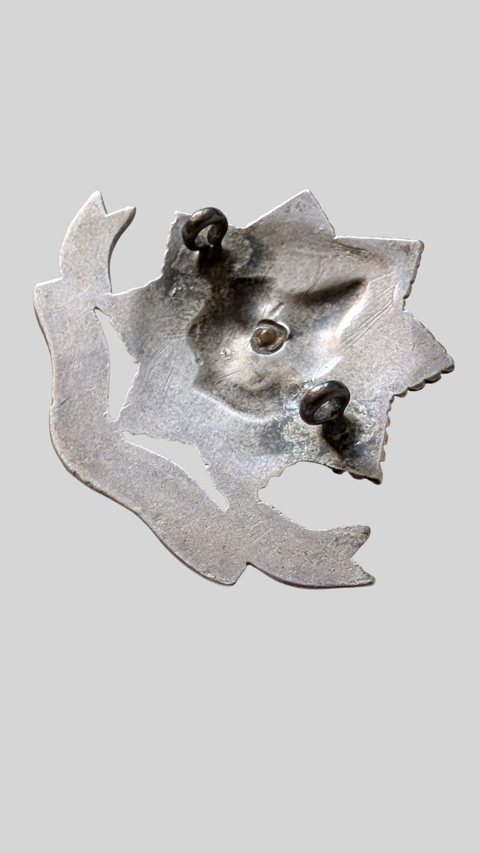 WW1 Era Cheshire Regiment Officer's Silver / Bimetal Cap Badge