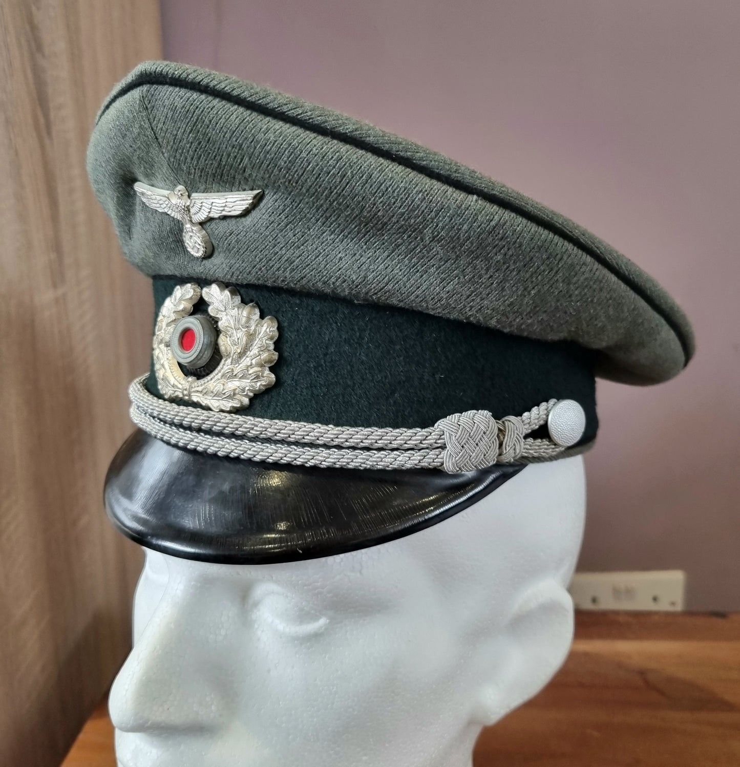 WW2 German Wehrmacht Pioneer / Engineer Officer's Visor Cap