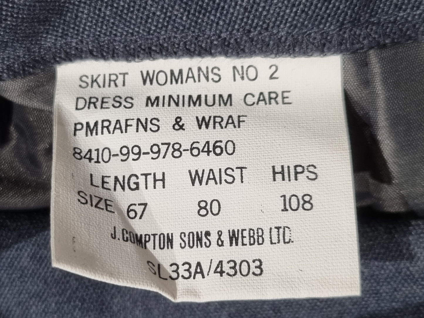 WRAF UK 12-14 RAF Service Dress Uniform Medical Service Jacket Shirt Skirt Cap