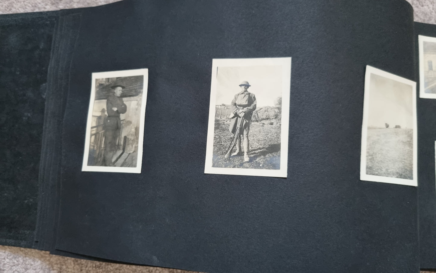 SOLD! Rare WW1 US Army Soldier's Photo Album Plus Ephemera - 125 Photos