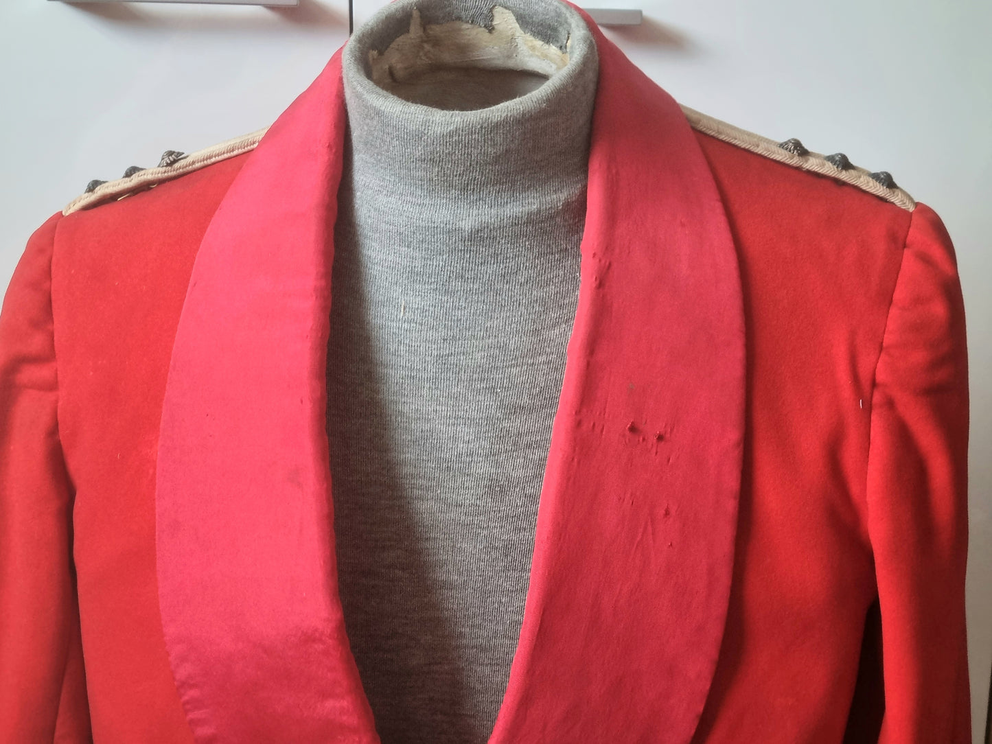 Victorian Durham Light Infantry Captain's Scarlet Mess Jacket