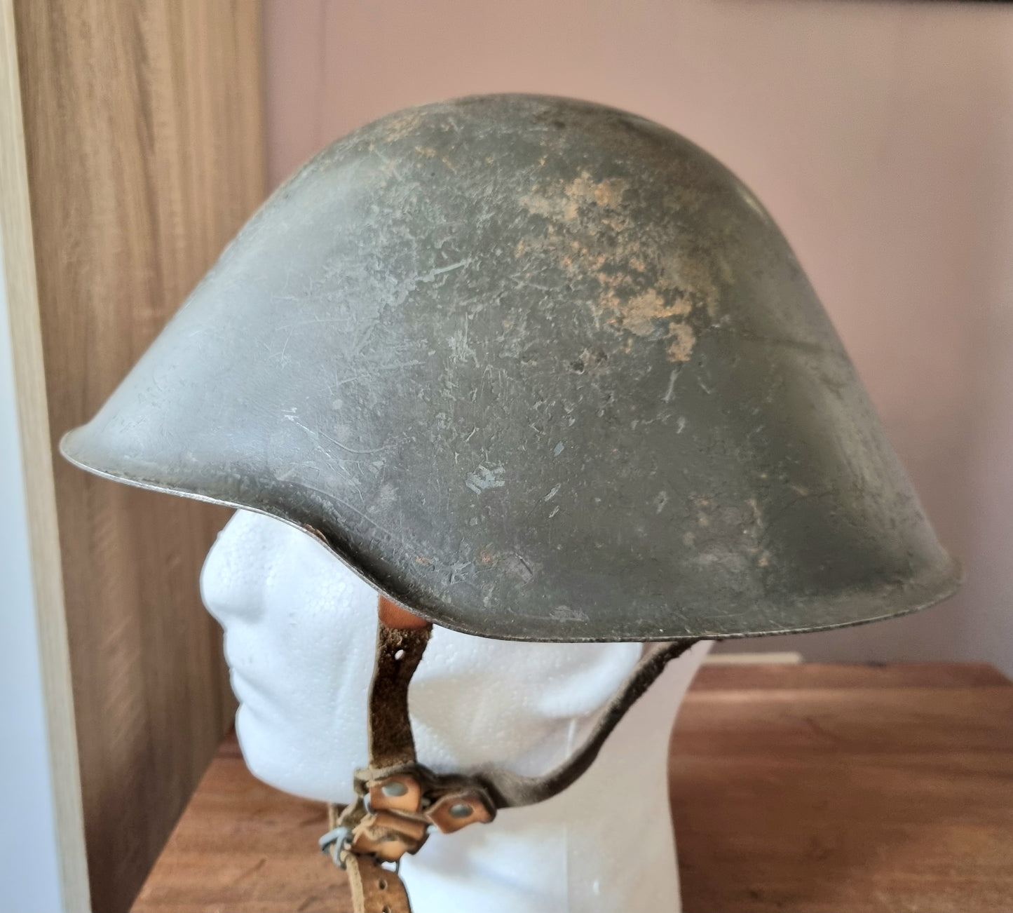 SOLD! East German NVA M56 Helmet with Camo Cover & Net